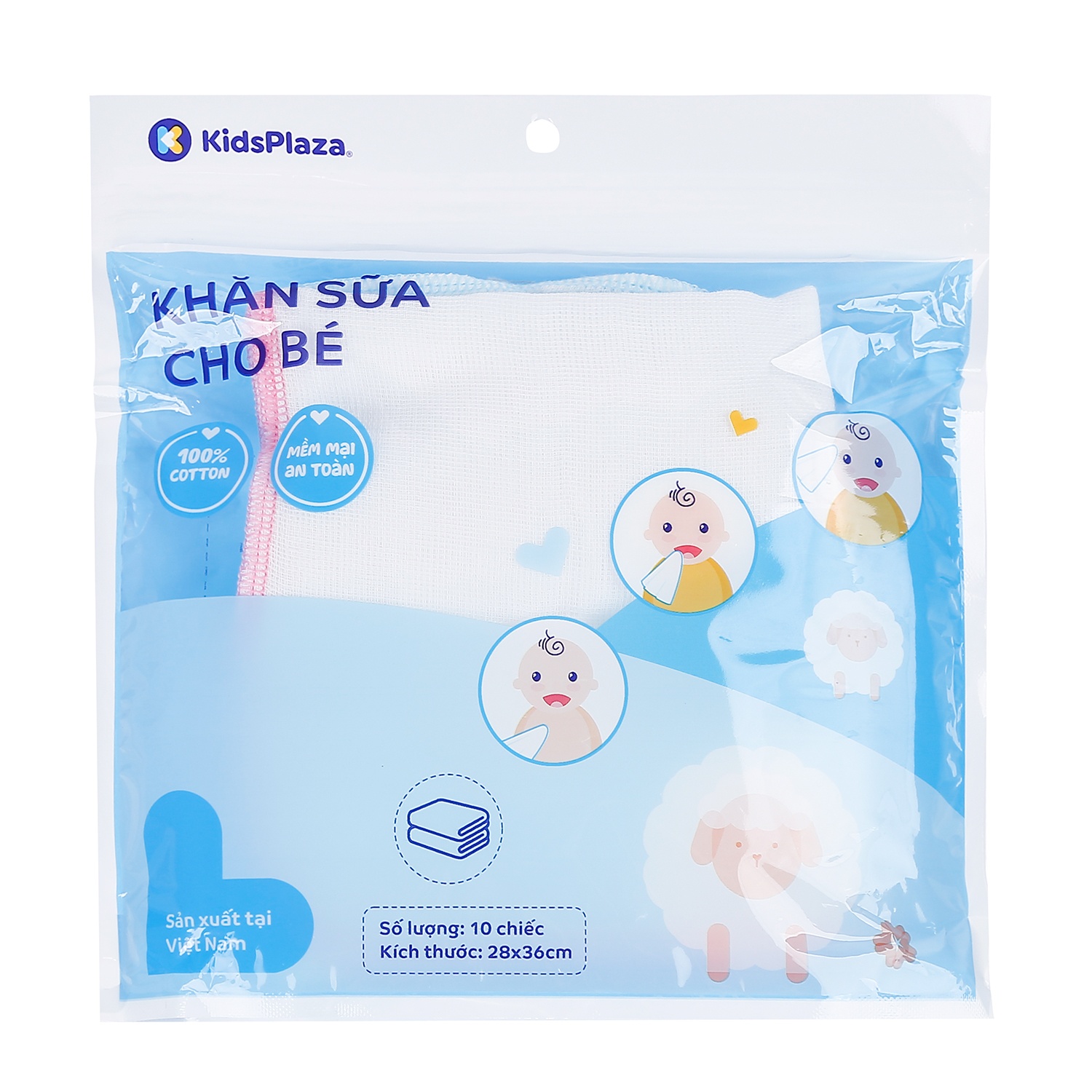 Khăn sữa xuất Nhật Kidsplaza 4L hình 1
