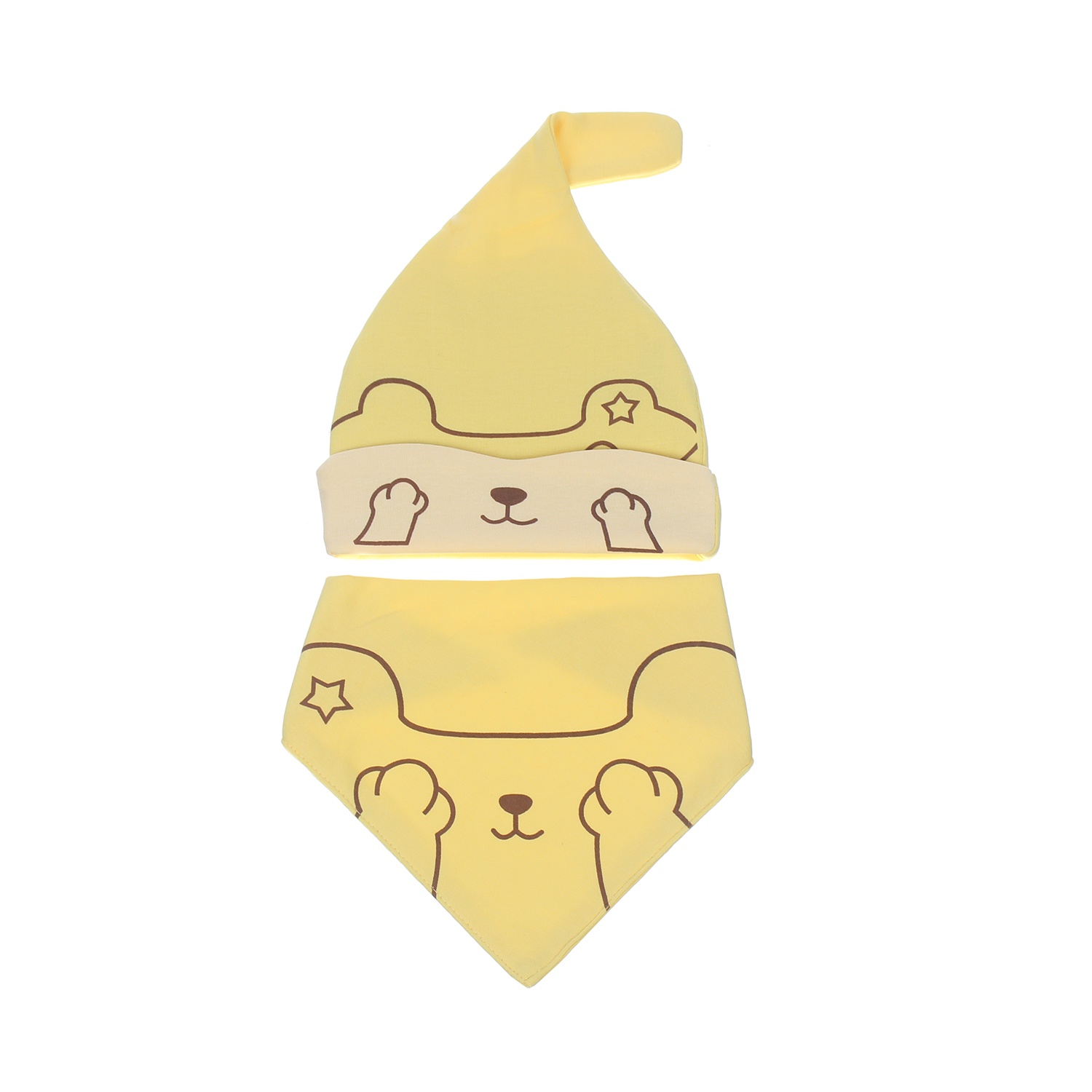 Bộ khăn mũ in hình Gấu QQ20 hình 1