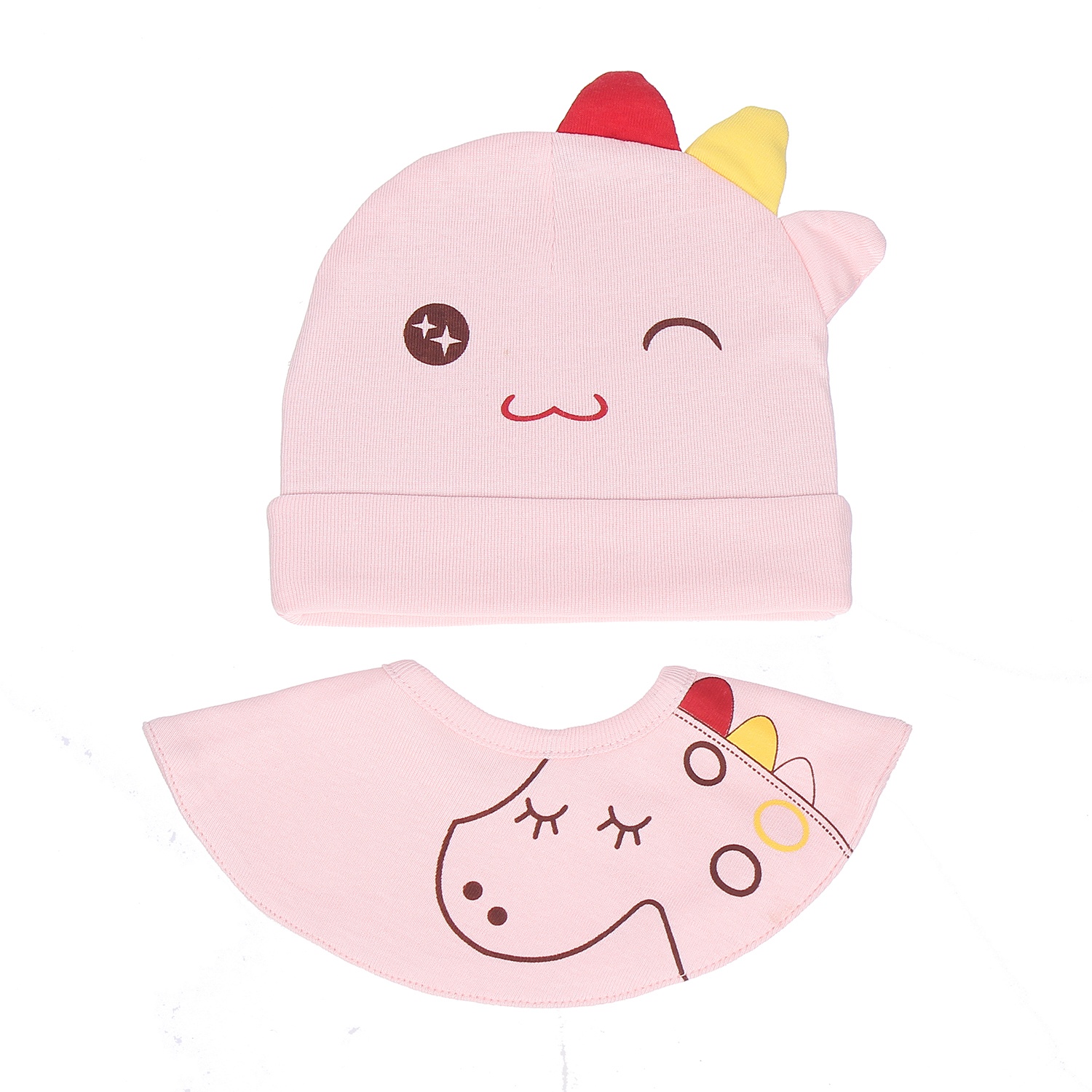 Bộ mũ và yếm tròn in hình ngựa QQ20 hình 1
