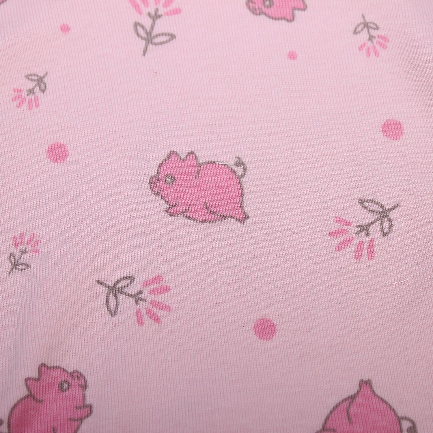 Mũ sơ sinh cho bé Mamago in hình chú heo NĐ19 (Hồng) hình 3