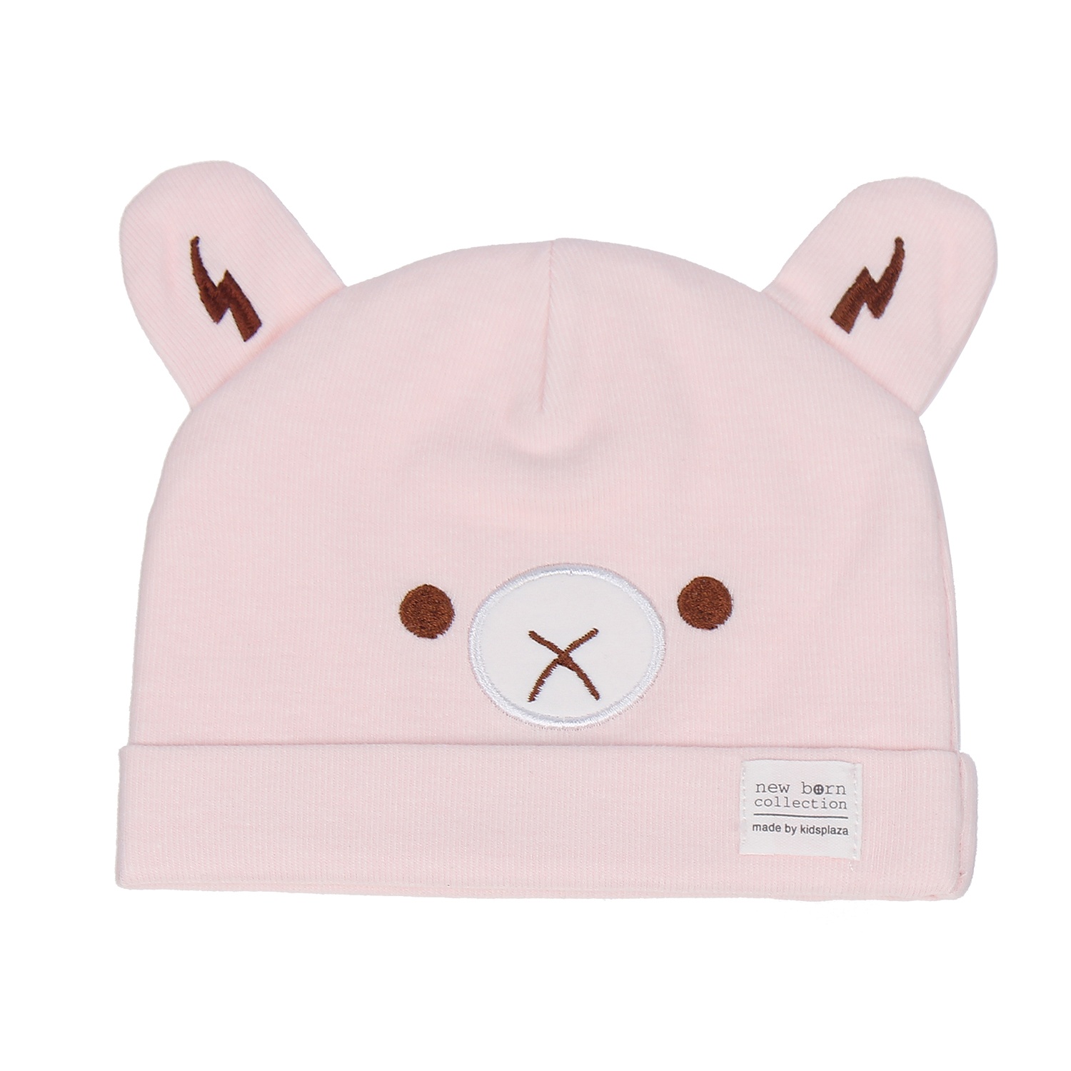 Mũ sơ sinh dày thêu hình gấu KidsPlaza HN20D (6-12M) hình 1