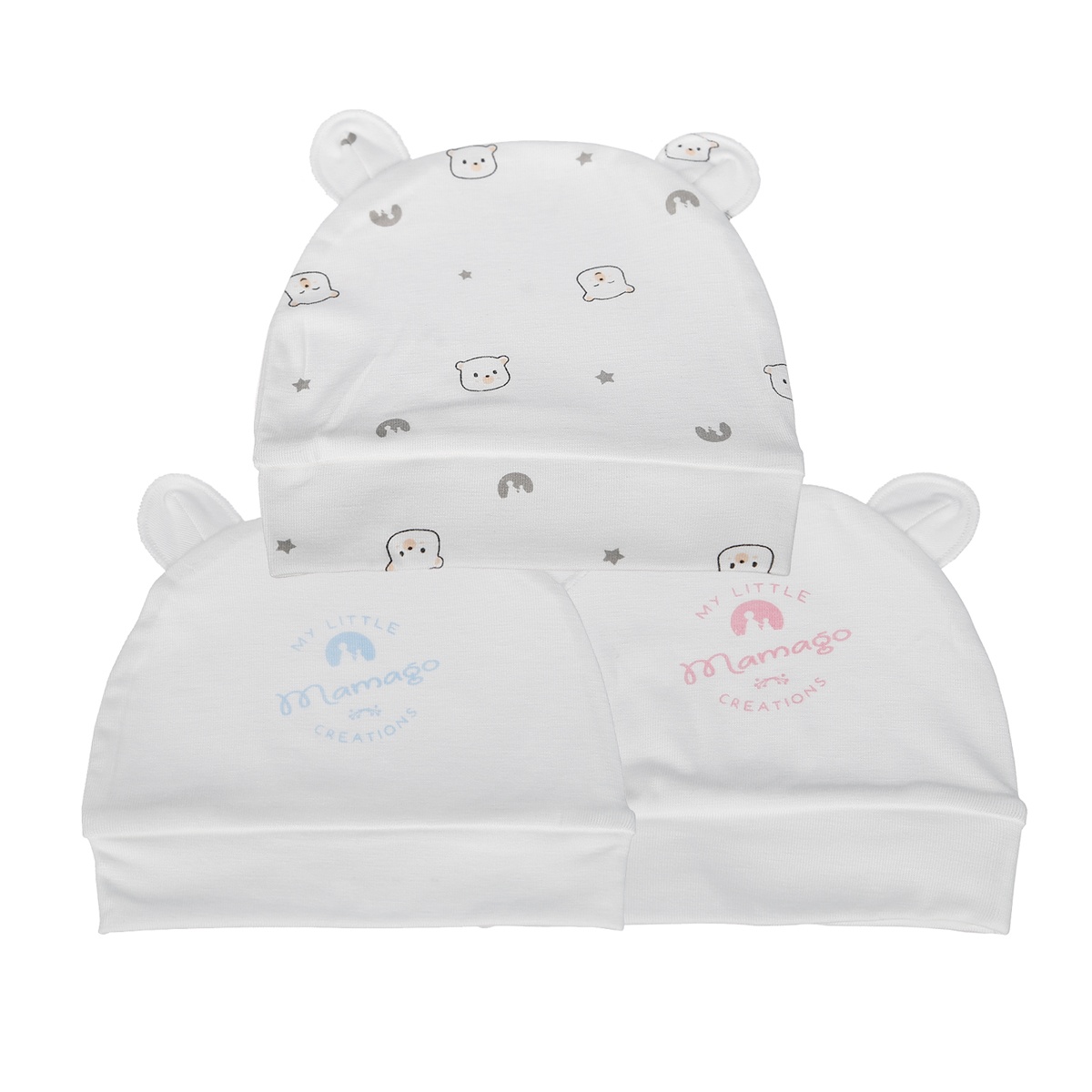 Mũ sơ sinh Otis Mamago ND20H (Trắng) hình 1