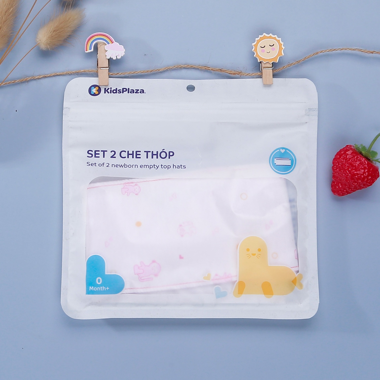 Set 2 che thóp KidsPlaza TM21 (Hồng) hình 1