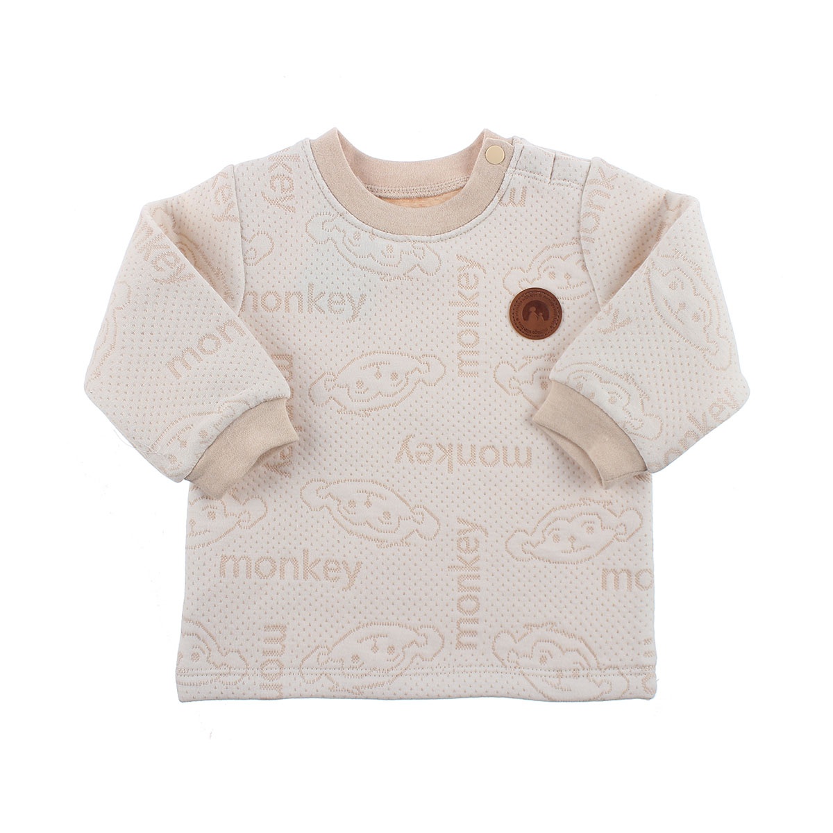 Bộ trần bông Mamago HN19D in hình monkey (Vàng) hình 2