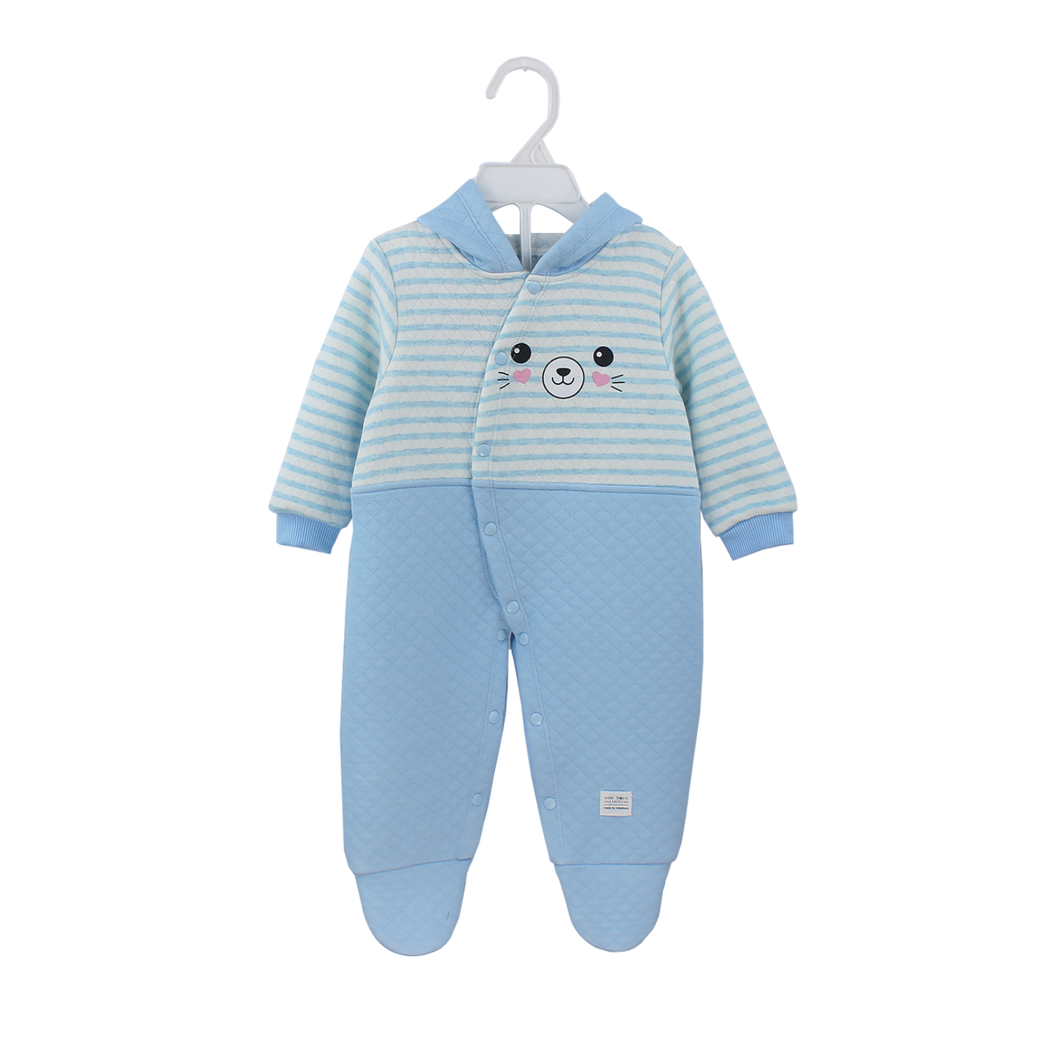 Body sơ sinh bông có mũ voi KidsPlaza HN20D hình 1