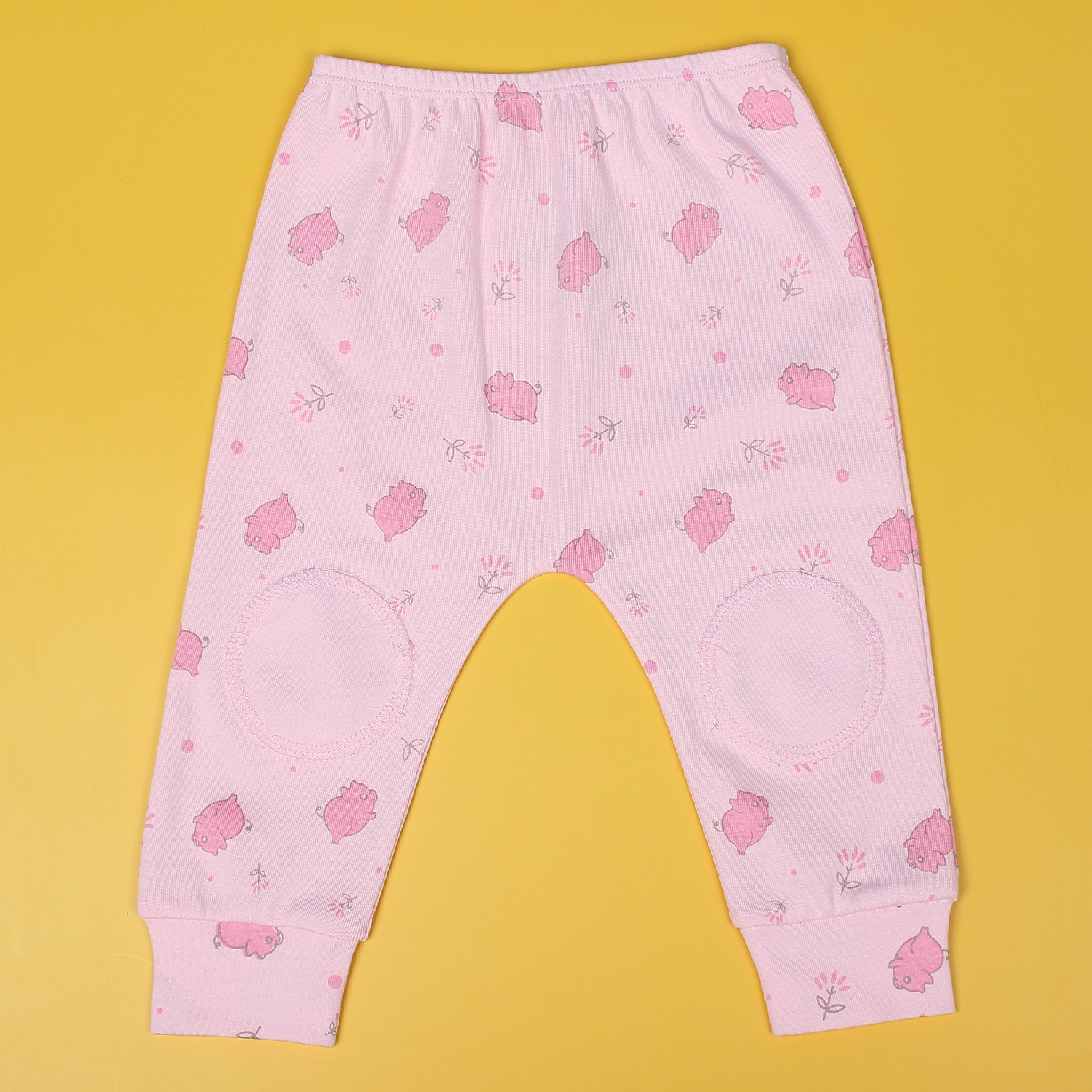 Quần áo sơ sinh cài vai in hình chú lợn Mamago NĐ19 (Hồng) Quần áo sơ sinh cài vai in hình chú heo Mamago NĐ19 (Hồng) hình 2