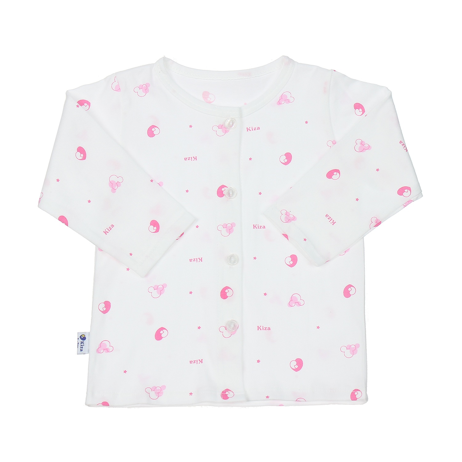 Áo dài tay sơ sinh KIZA in hình chuột TH 6-9M hình 1