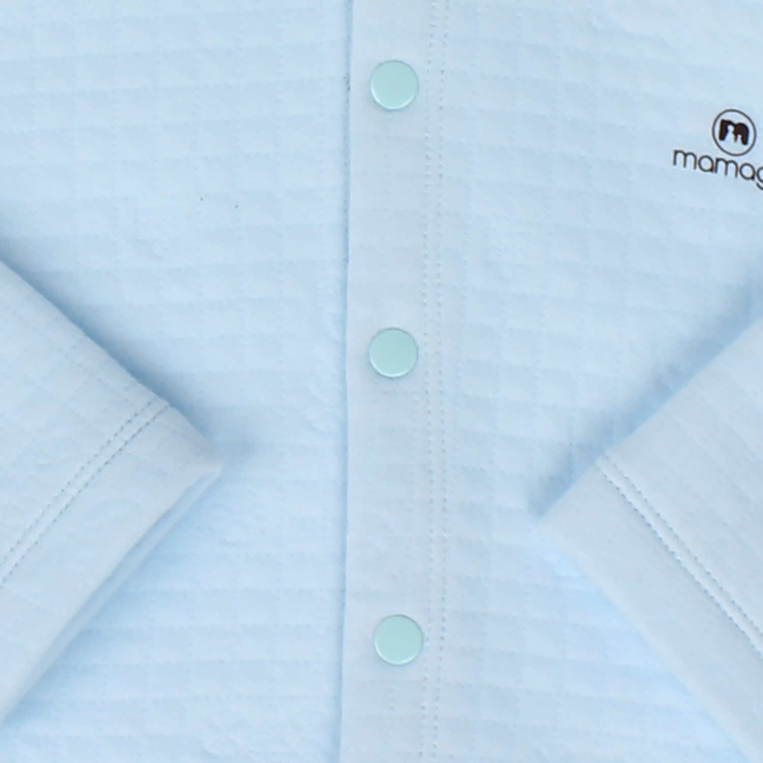 Áo khoác cho bé in gấu Mamago Xanh hình 3