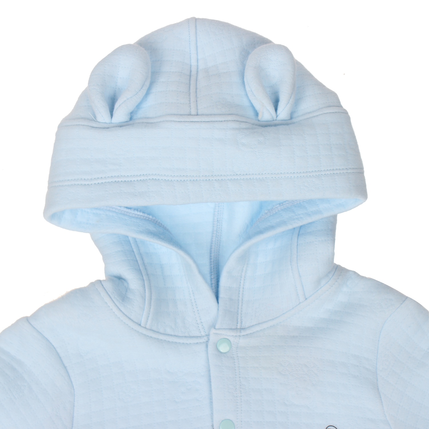 Áo khoác cho bé in gấu Mamago Xanh hình 2