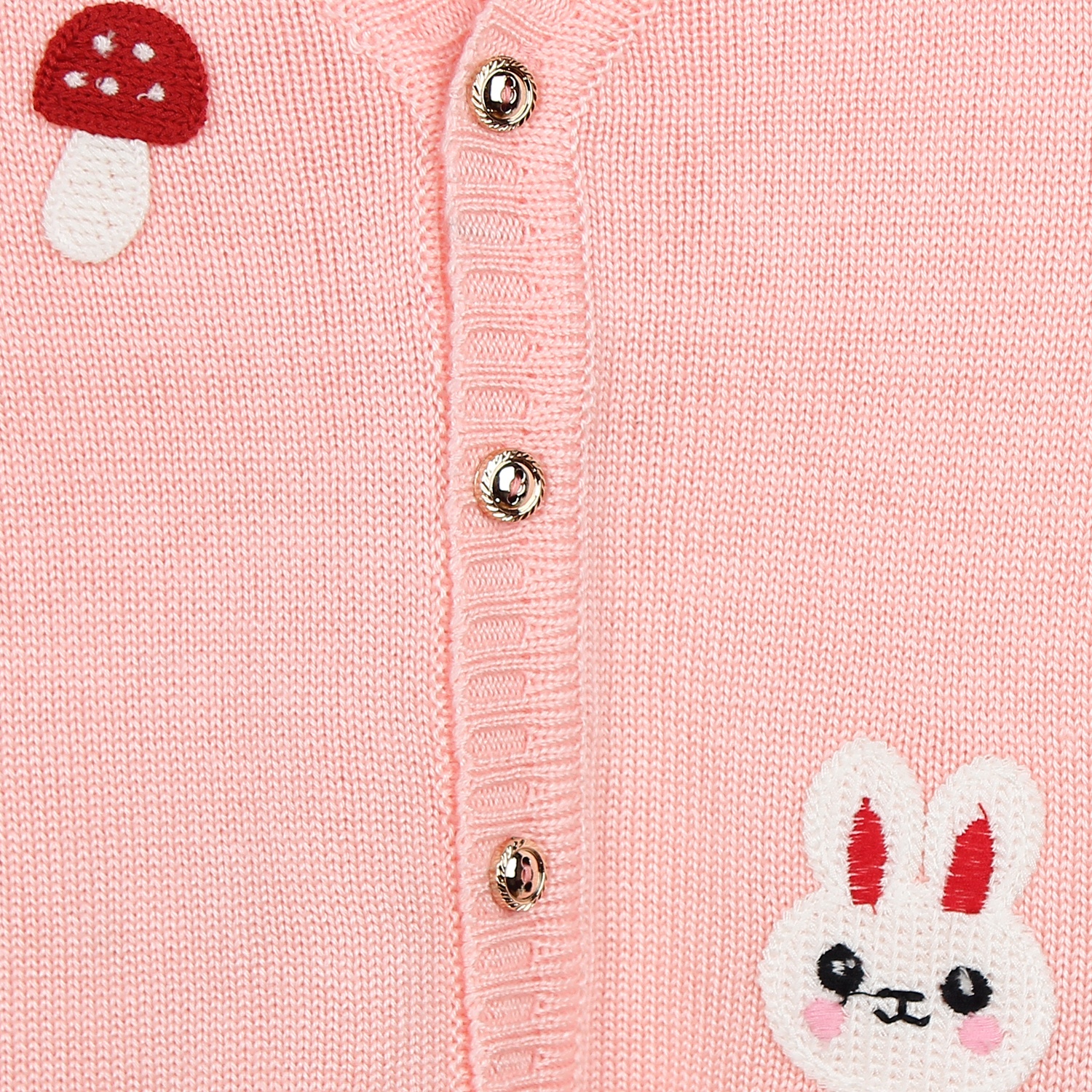 Áo len gile sơ sinh Mamago (màu cam nhạt) hình 4