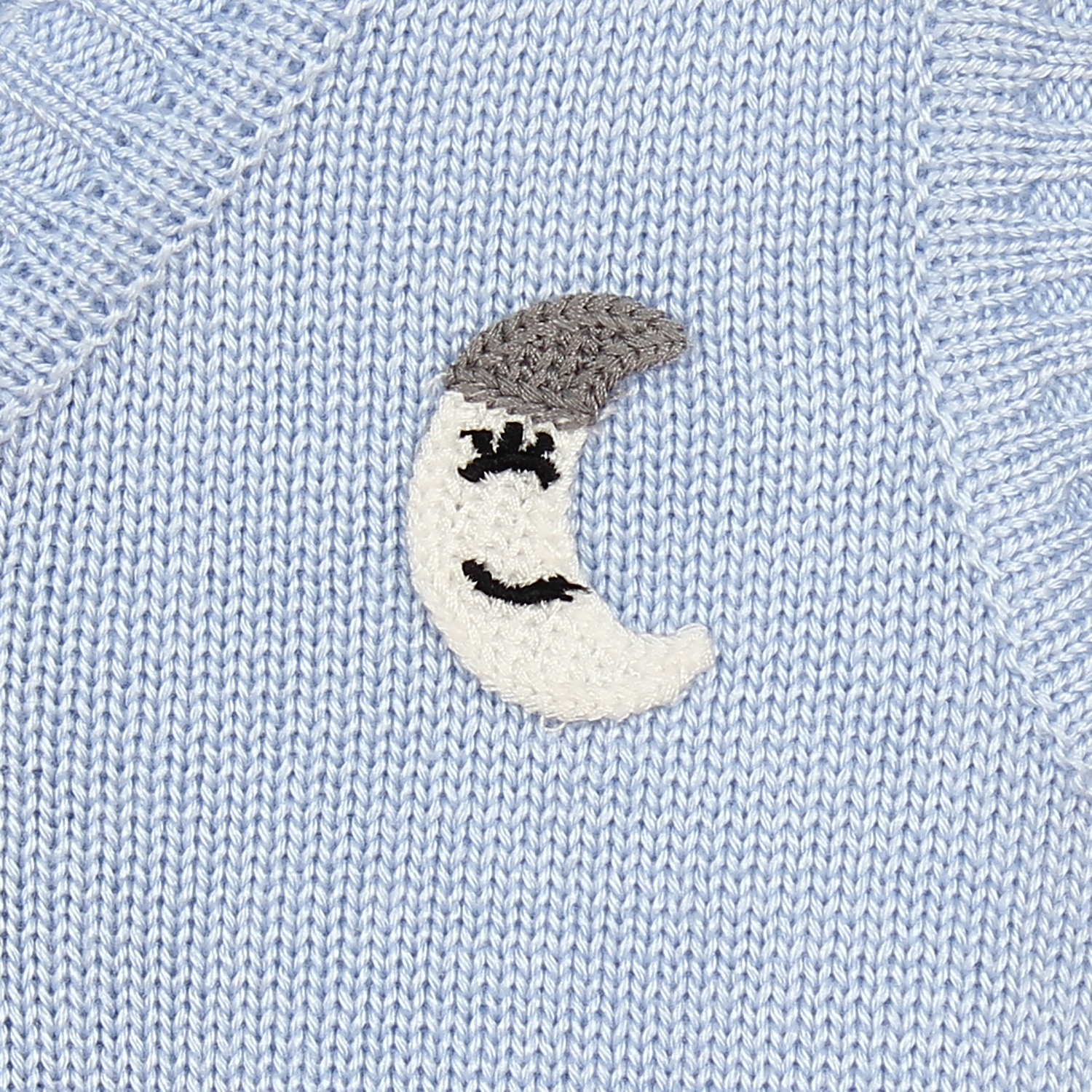 Áo len gile sơ sinh Mamago (màu xanh nhạt) hình 5