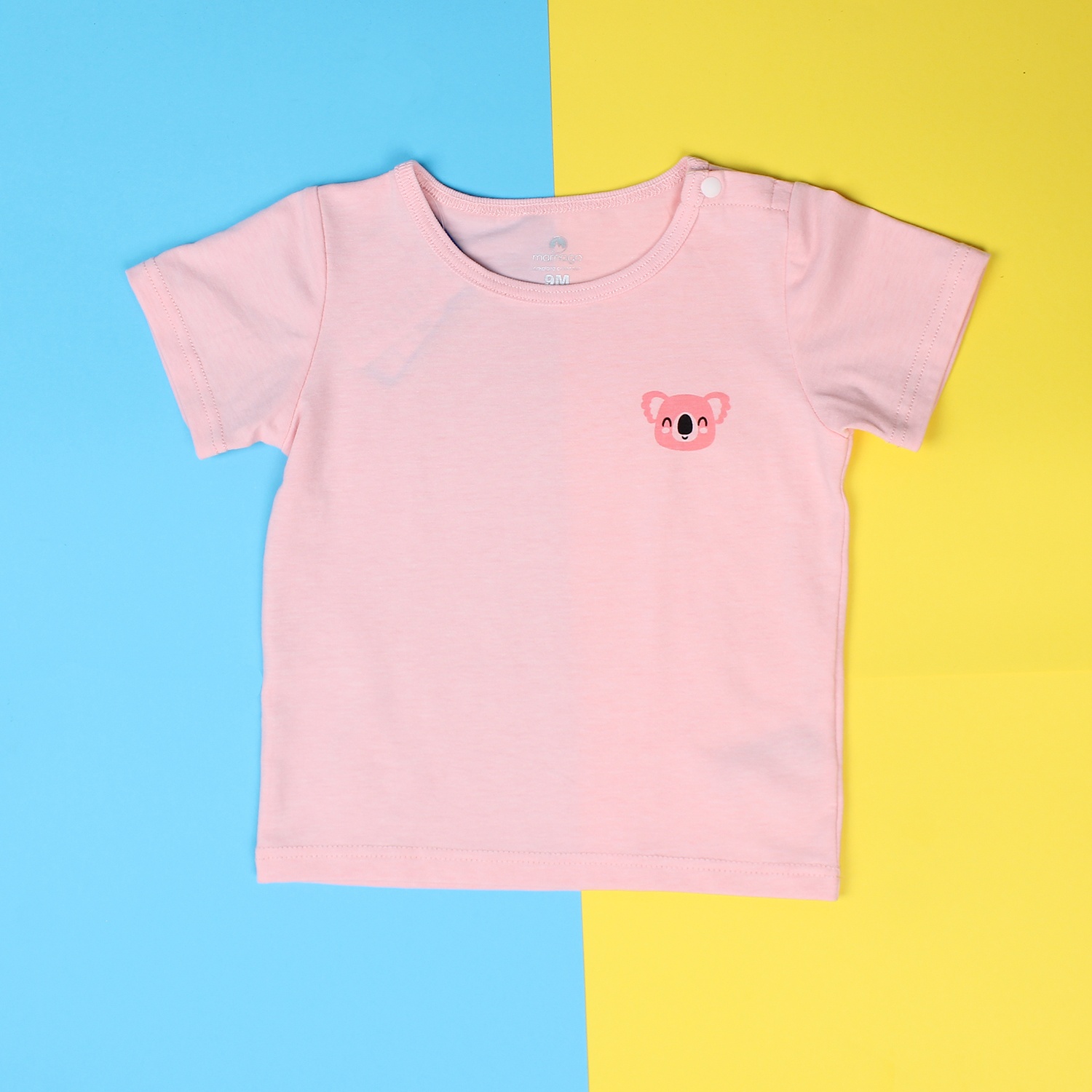 Áo sơ sinh cài giữa tay ngắn Mamago Vera K19 (Hồng) hình 1