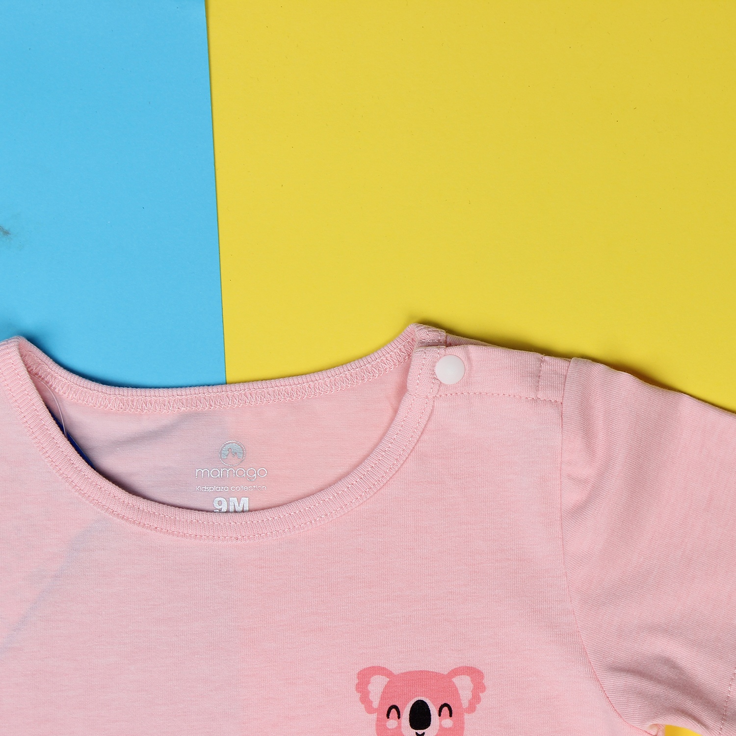 Áo sơ sinh cài giữa tay ngắn Mamago Vera K19 (Hồng) hình 2