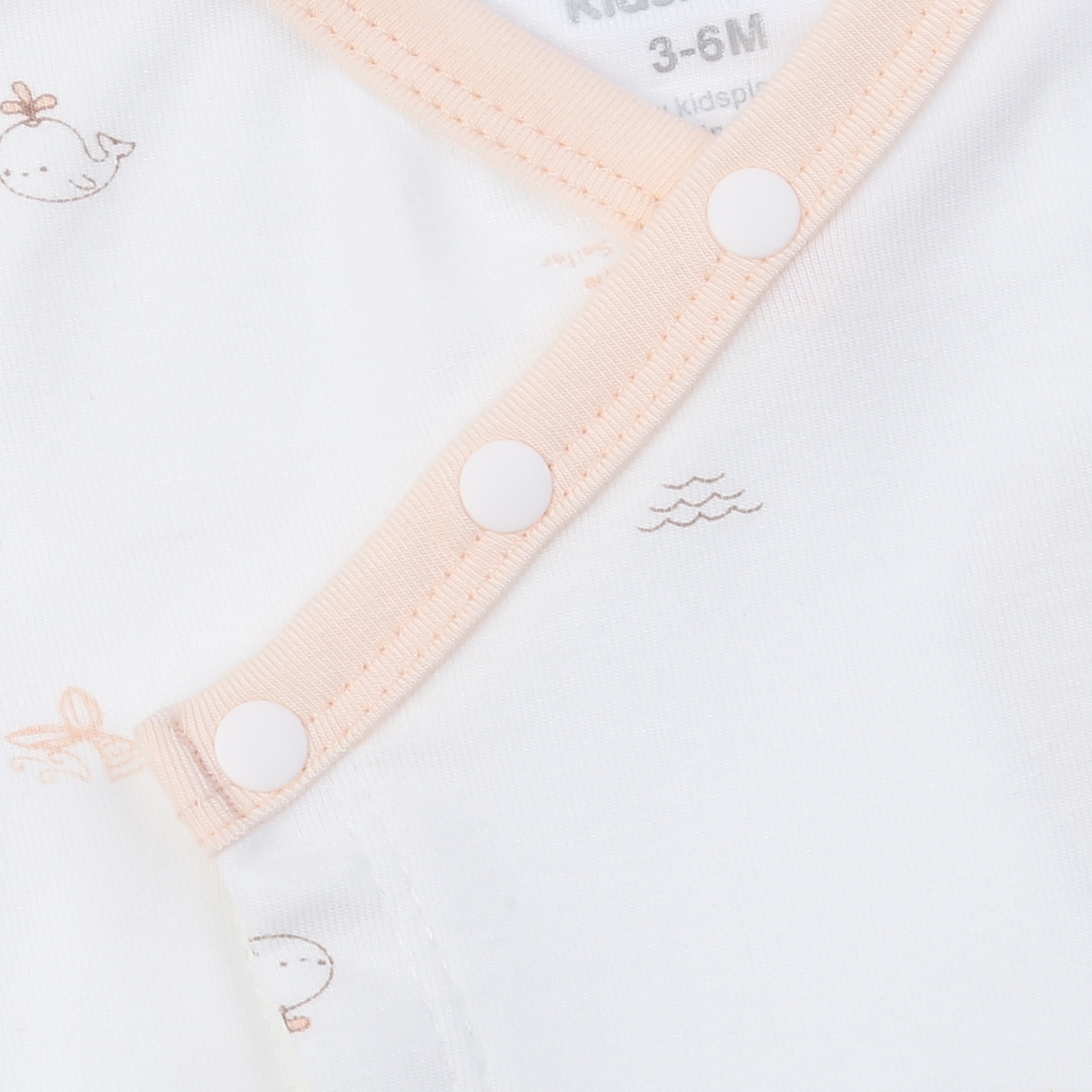 Bộ body bẹn bé gái KidsPlaza Otis ND25H (Trắng) hình 2