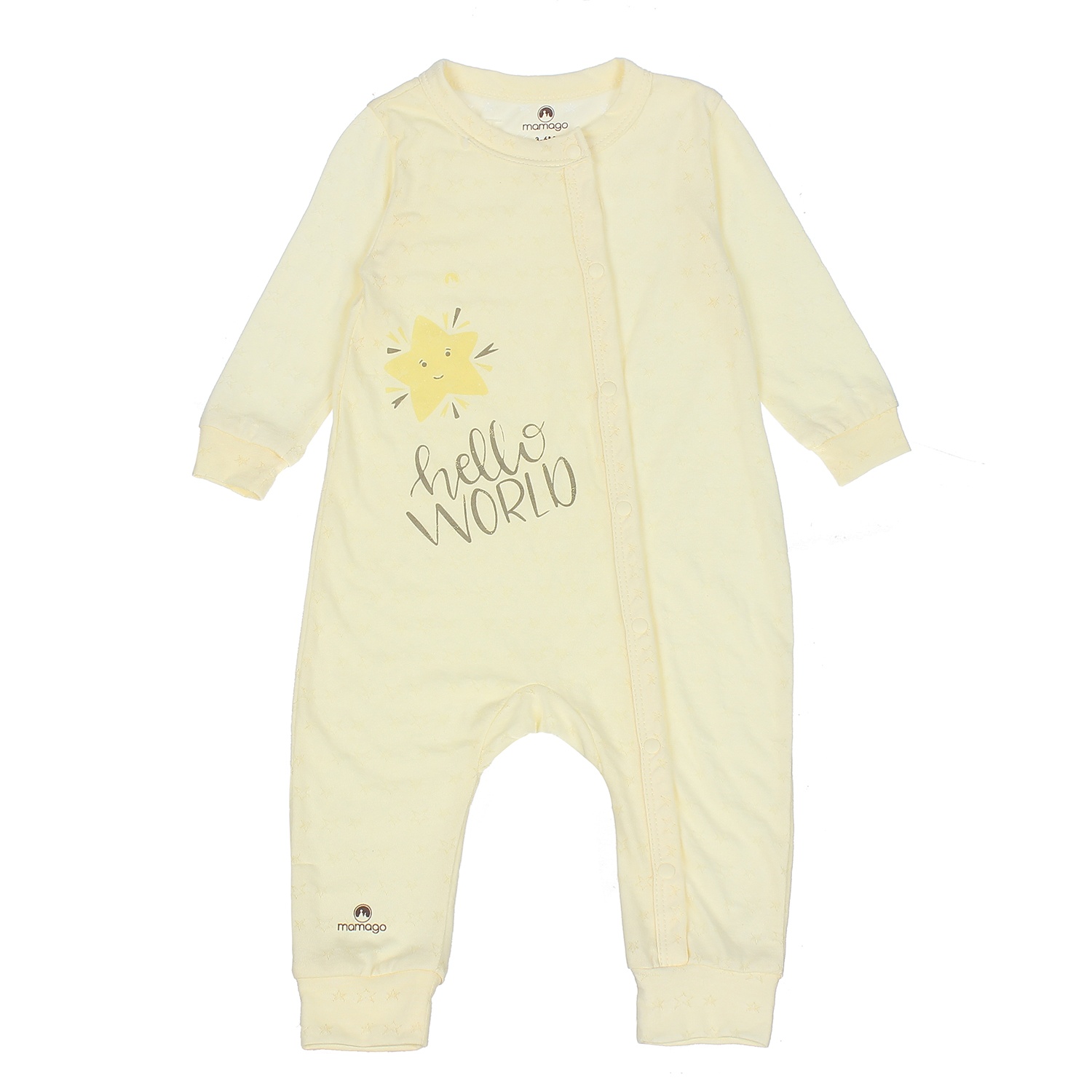 Bộ body dài tay Mamago Twikle Star 3-6M ND20H (Vàng) hình 1