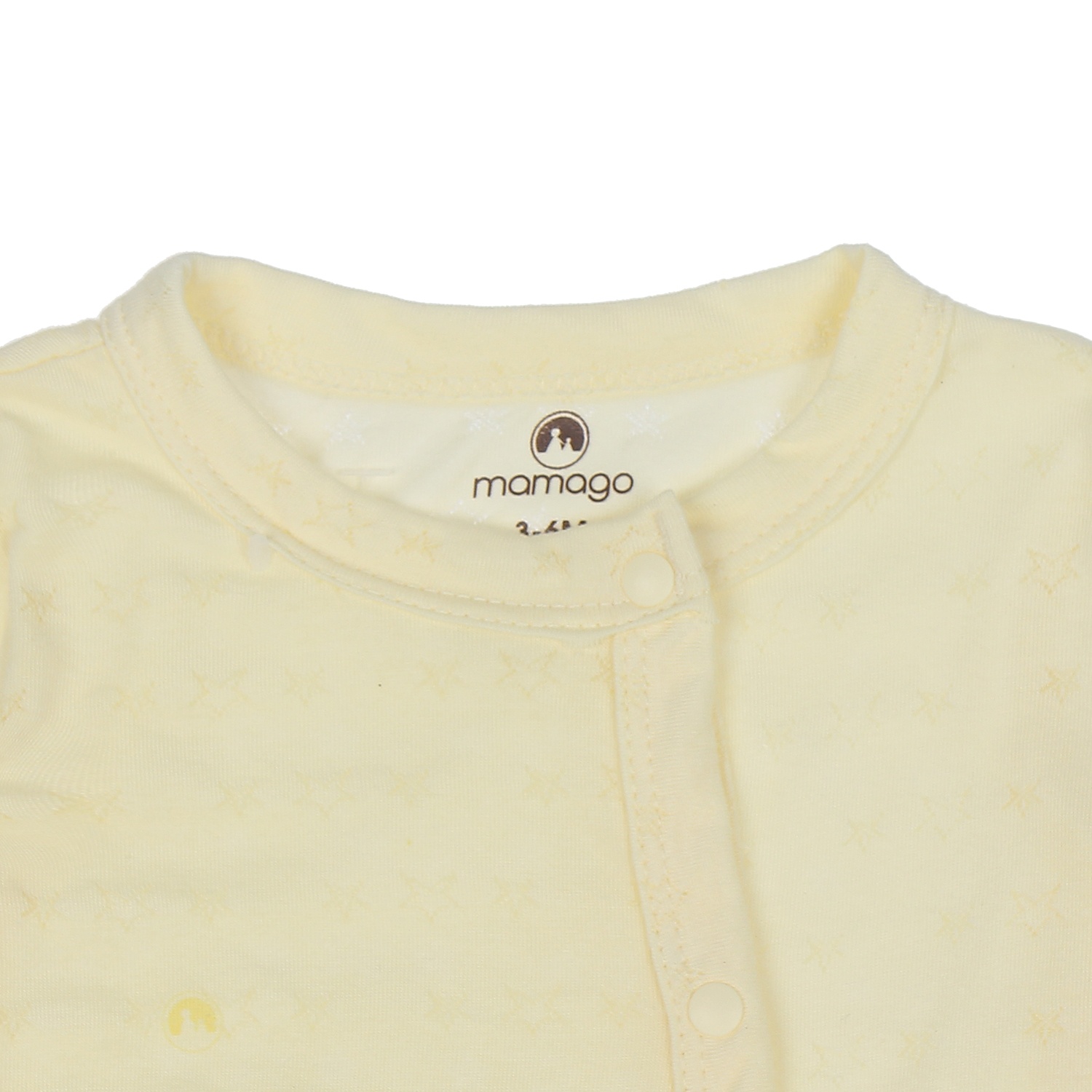 Bộ body dài tay Mamago Twikle Star 3-6M ND20H (Vàng) hình 2