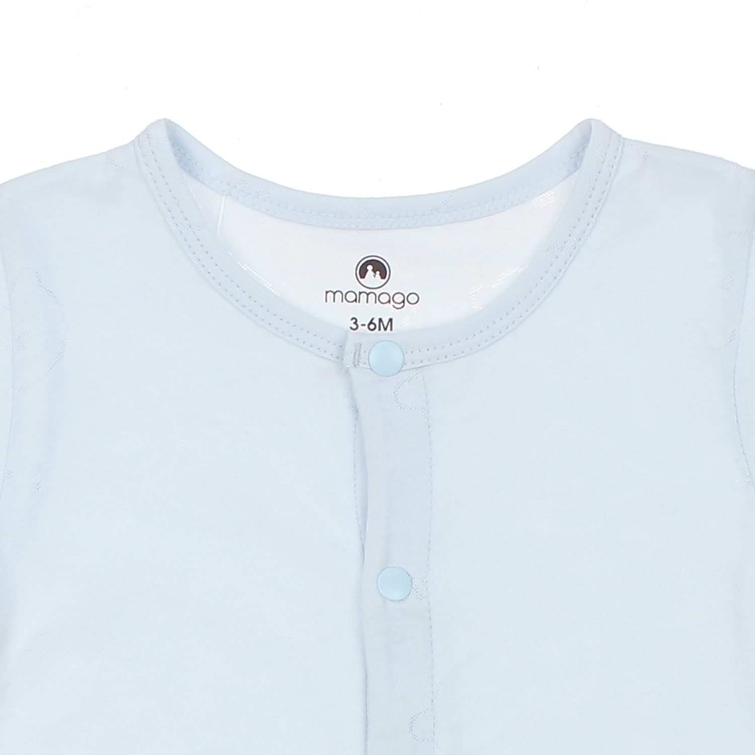 Bộ Body neil gấu cộc tay Mamago HN20H 3-6M (Xanh Dương) hình 2