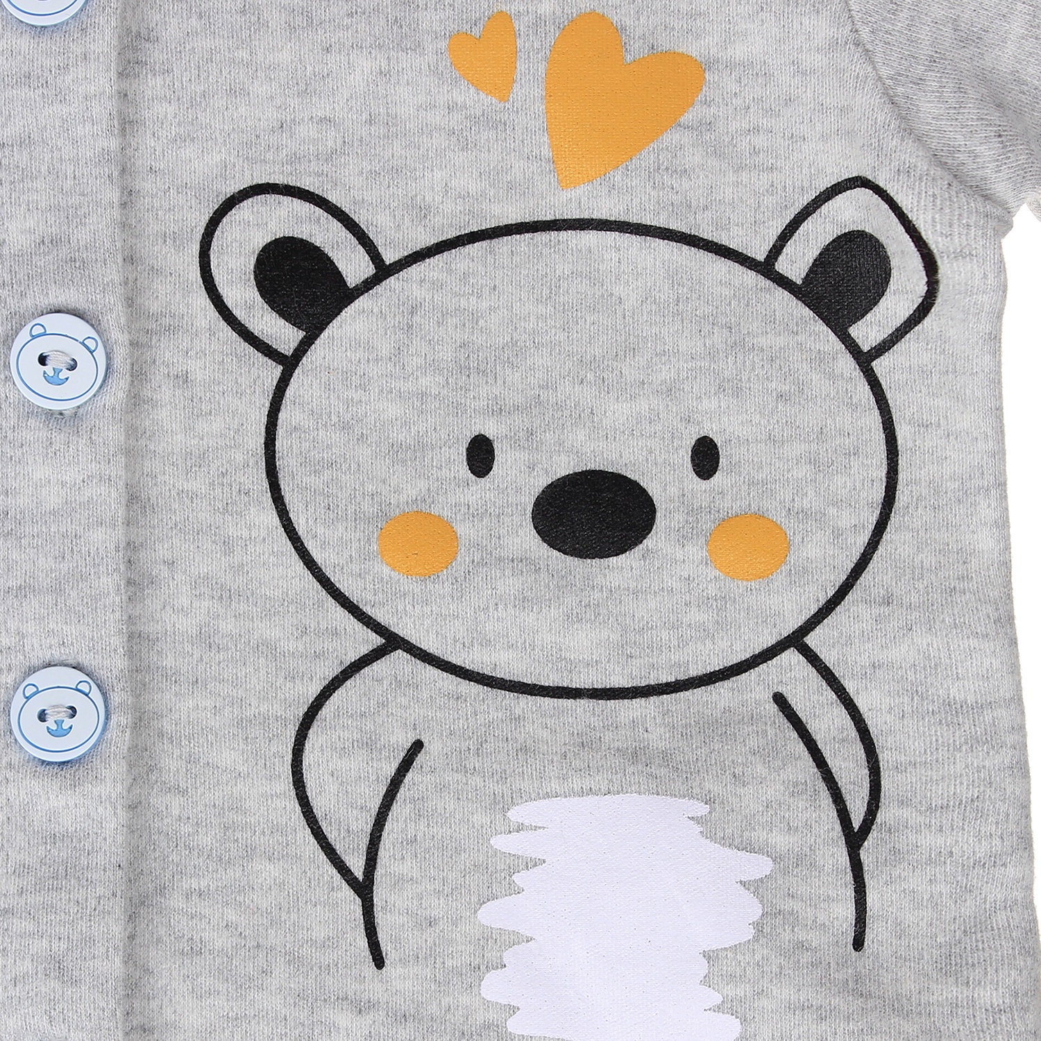 Quần áo sơ sinh Mamago in hình gấu và thỏ (Ghi) hình 4