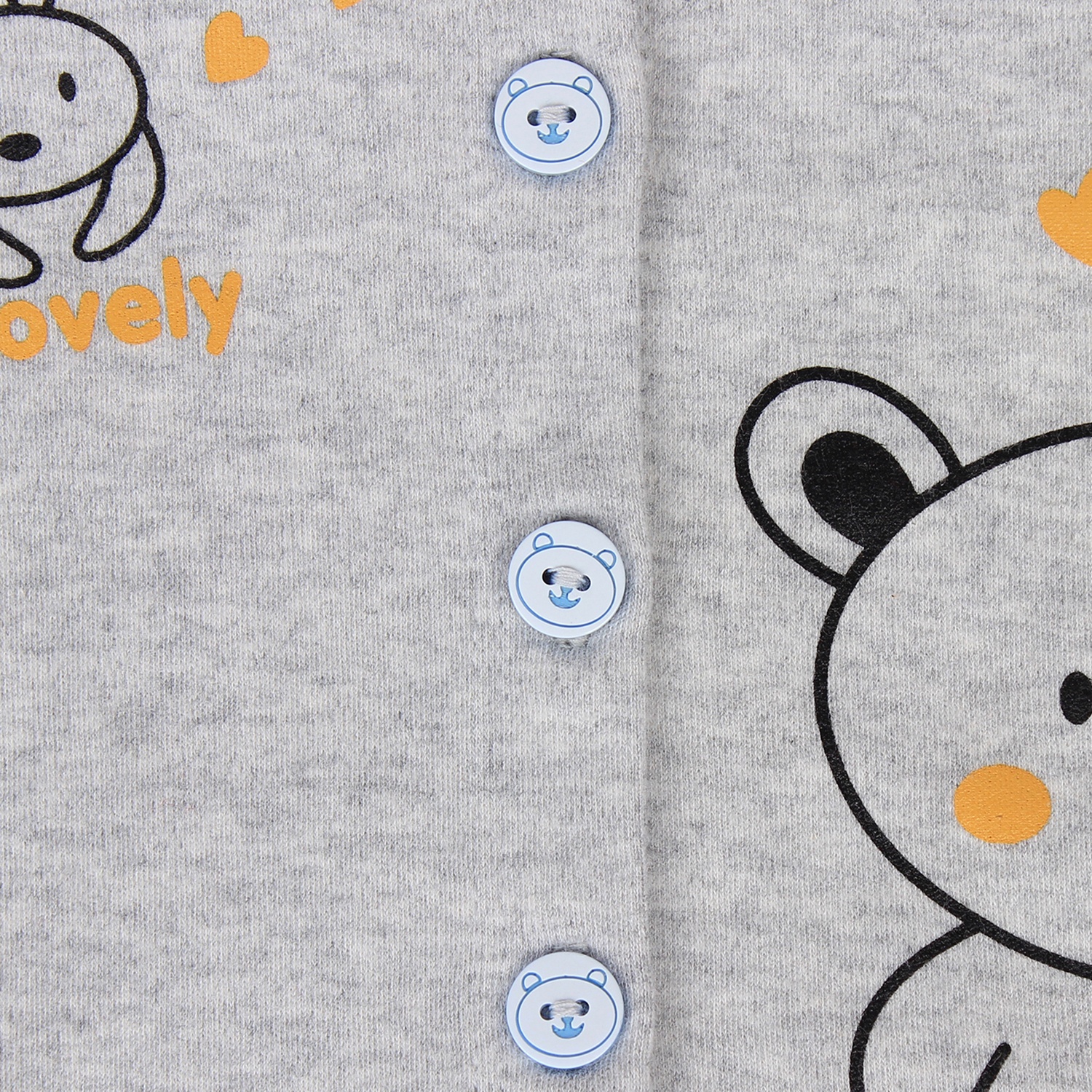 Quần áo sơ sinh Mamago in hình gấu và thỏ (Ghi) hình 3