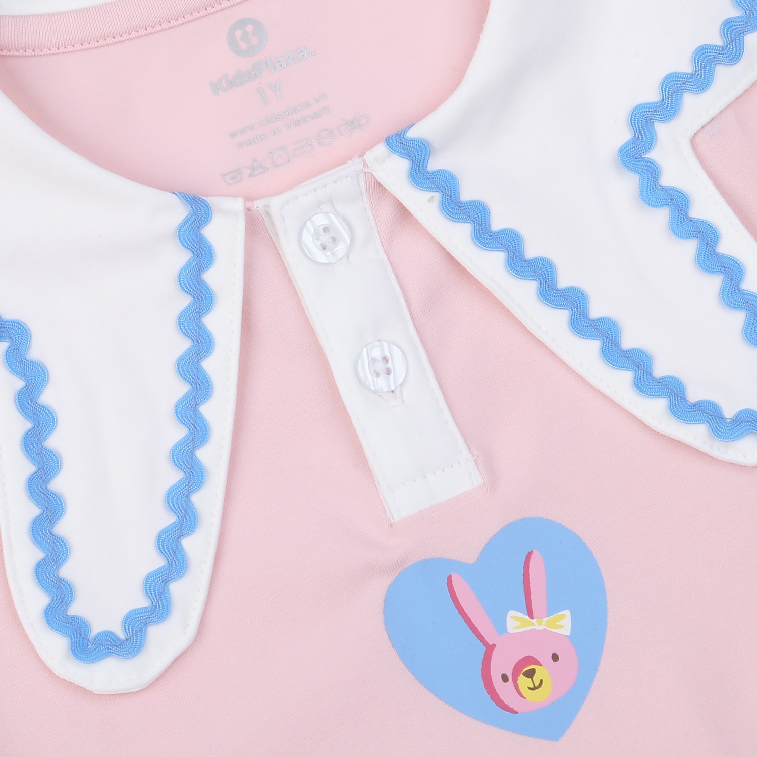 Bộ cộc bé gái KidsPlaza in Rabbit TT25H (Hồng) hình 3