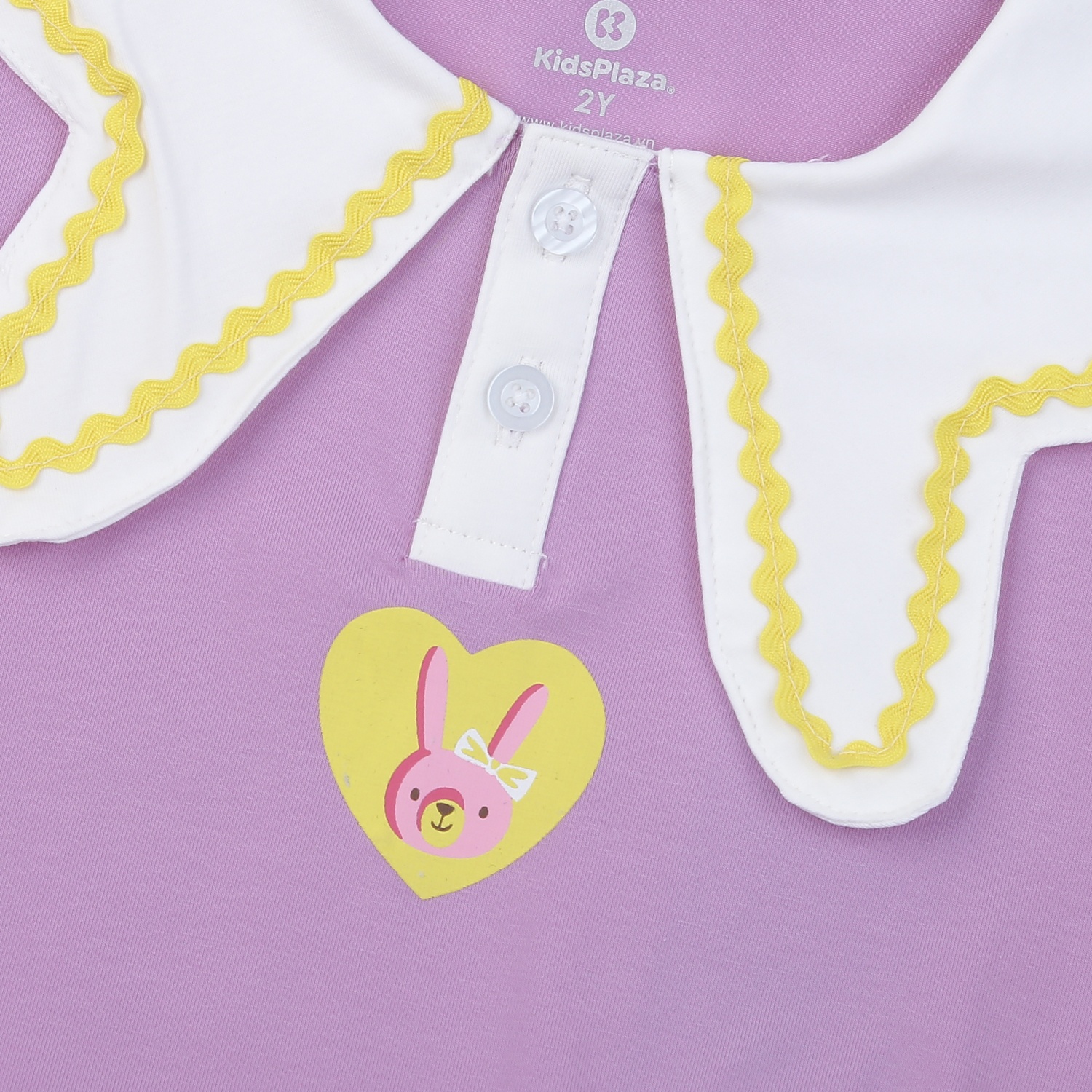 Bộ cộc bé gái KidsPlaza in Rabbit TT25H (Tím) hình 3