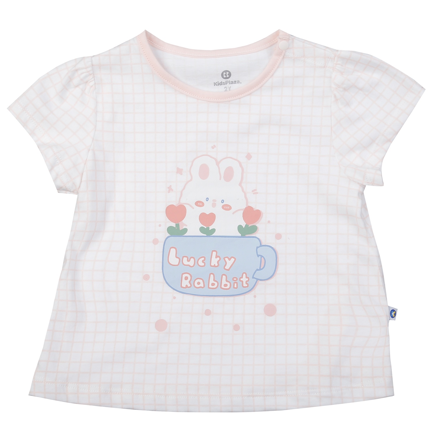 Bộ cộc bé gái KidsPlaza in thỏ BA25H (Trắng) hình 2