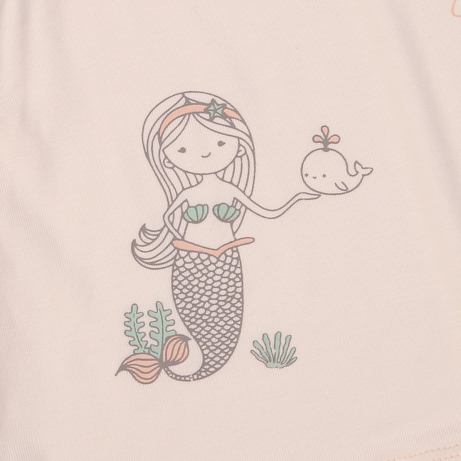 Bộ cộc bé gái KidsPlaza in tiên cá ND25H (Hồng) hình 3