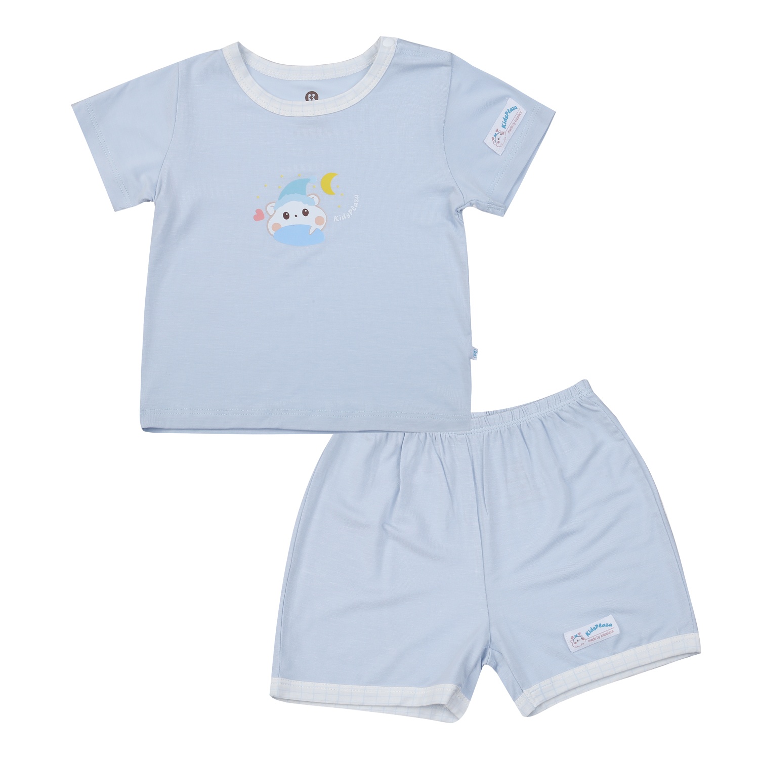 Bộ cộc bé trai KidsPlaza in chuột M25H (Xanh) hình 1