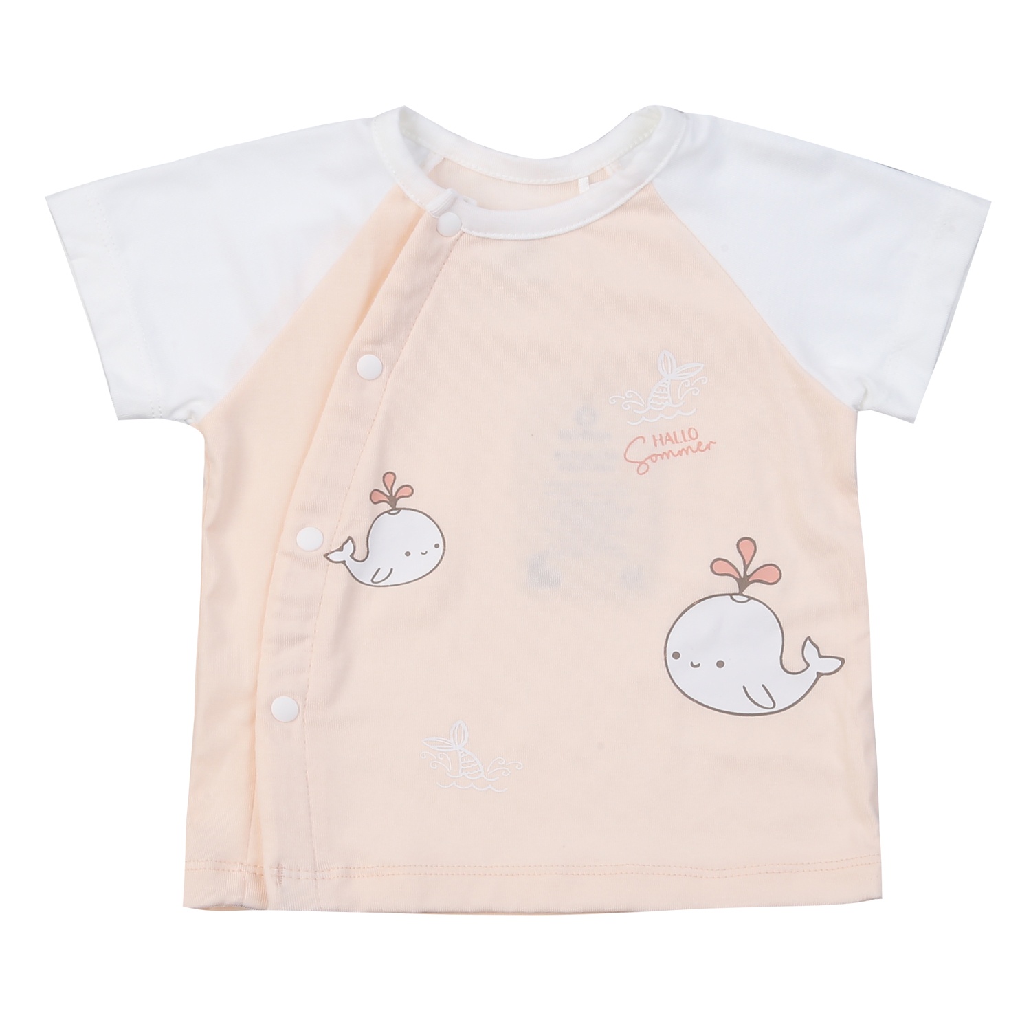 Bộ cộc cài chéo bé gái KidsPlaza in cá heo ND25H (Be) hình 2