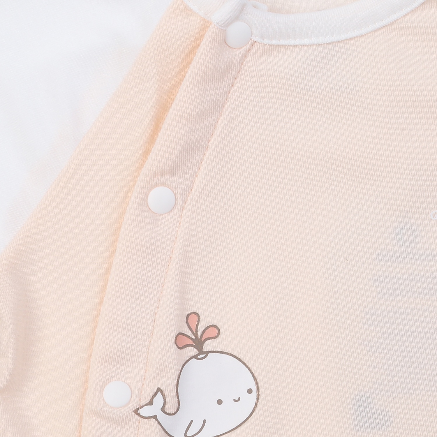 Bộ cộc cài chéo bé gái KidsPlaza in cá heo ND25H (Be) hình 3