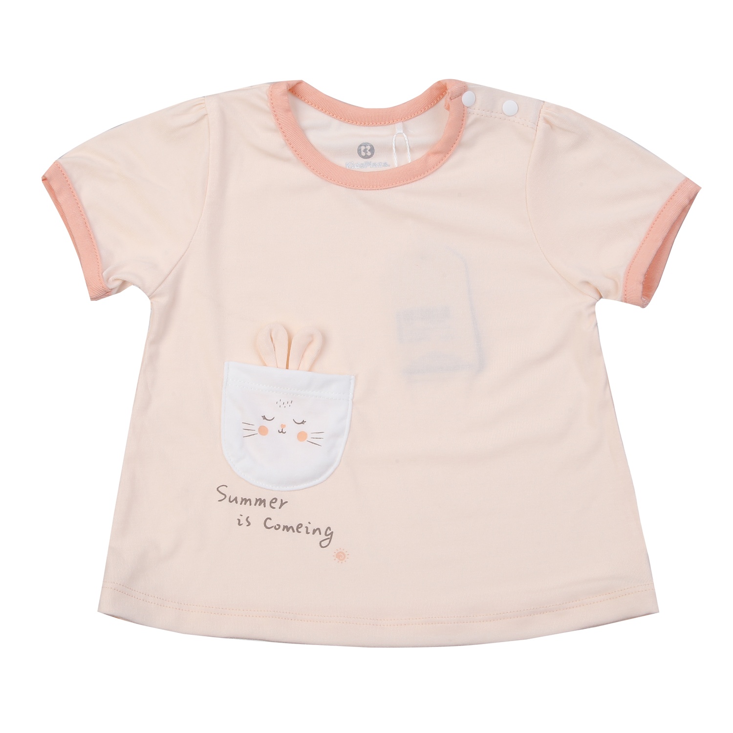 Bộ cộc cài vai bé gái KidsPlaza Otis ND25H (Cam) hình 1