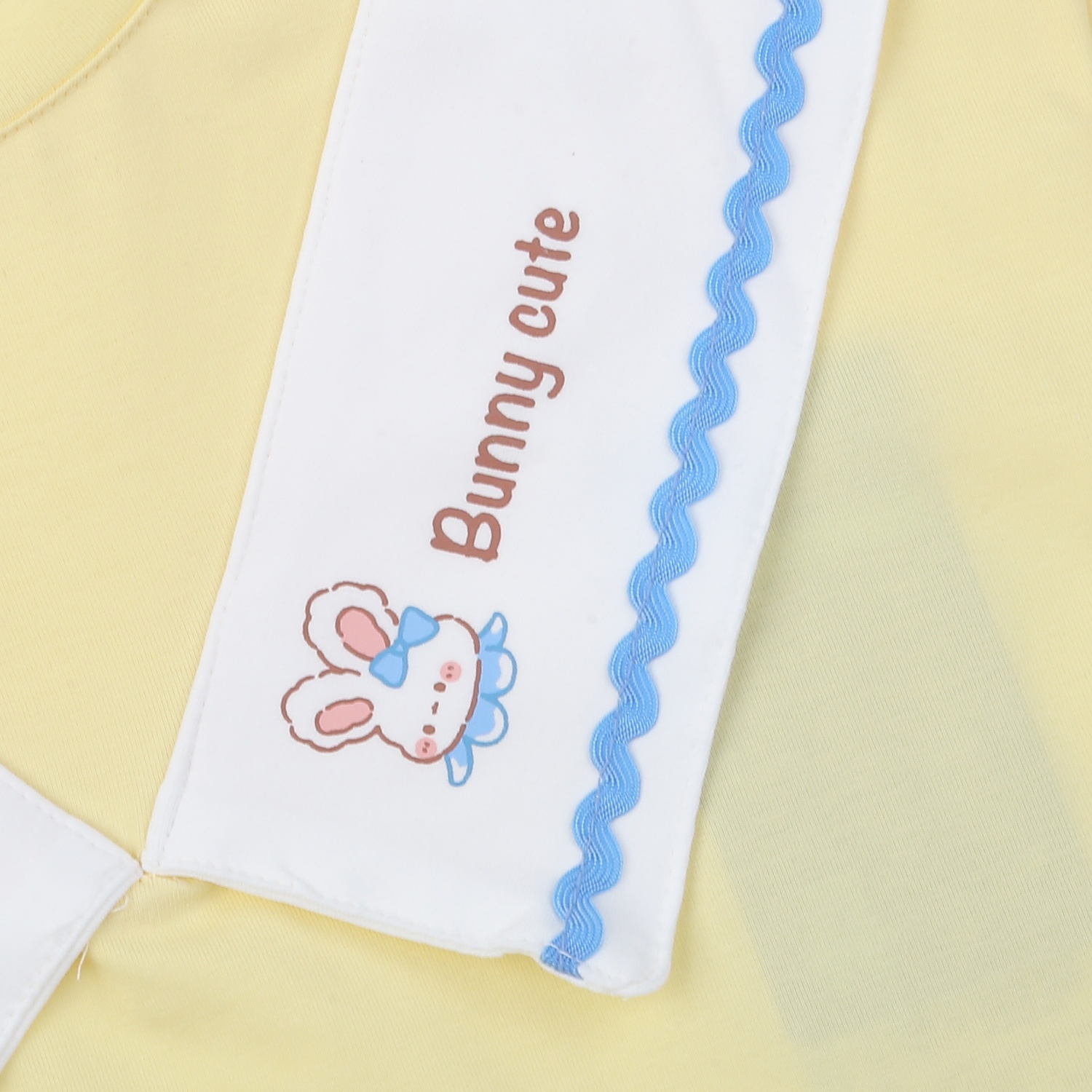 Bộ cộc tay bé gái KidsPlaza in Bunny TT25H (Vàng) hình 3