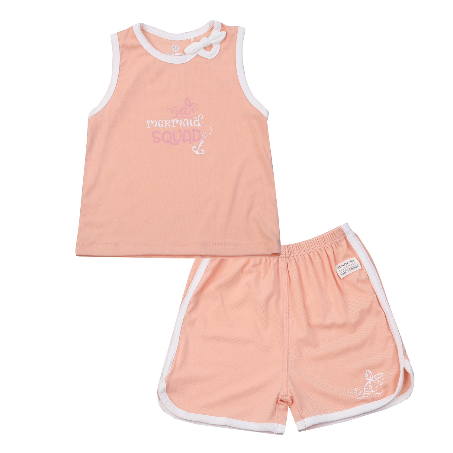 Bộ quần áo ba lỗ bé gái KidsPlaza Otis ND25H (Hồng) hình 1