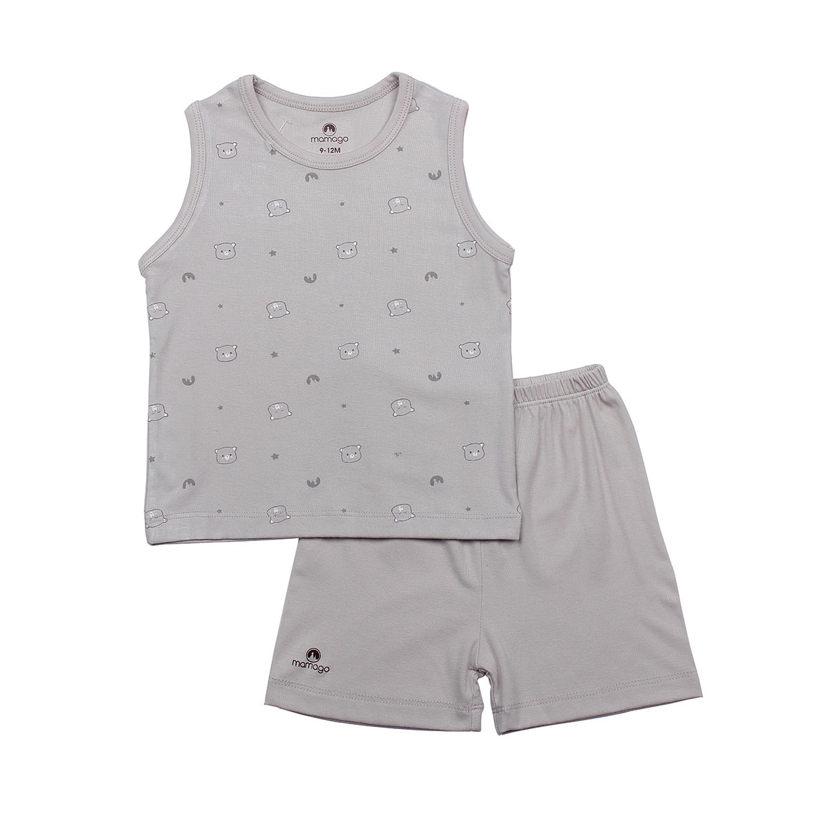 Bộ quần áo ba lỗ Otis Mamago ND20H (Ghi) 6-9M hình 1
