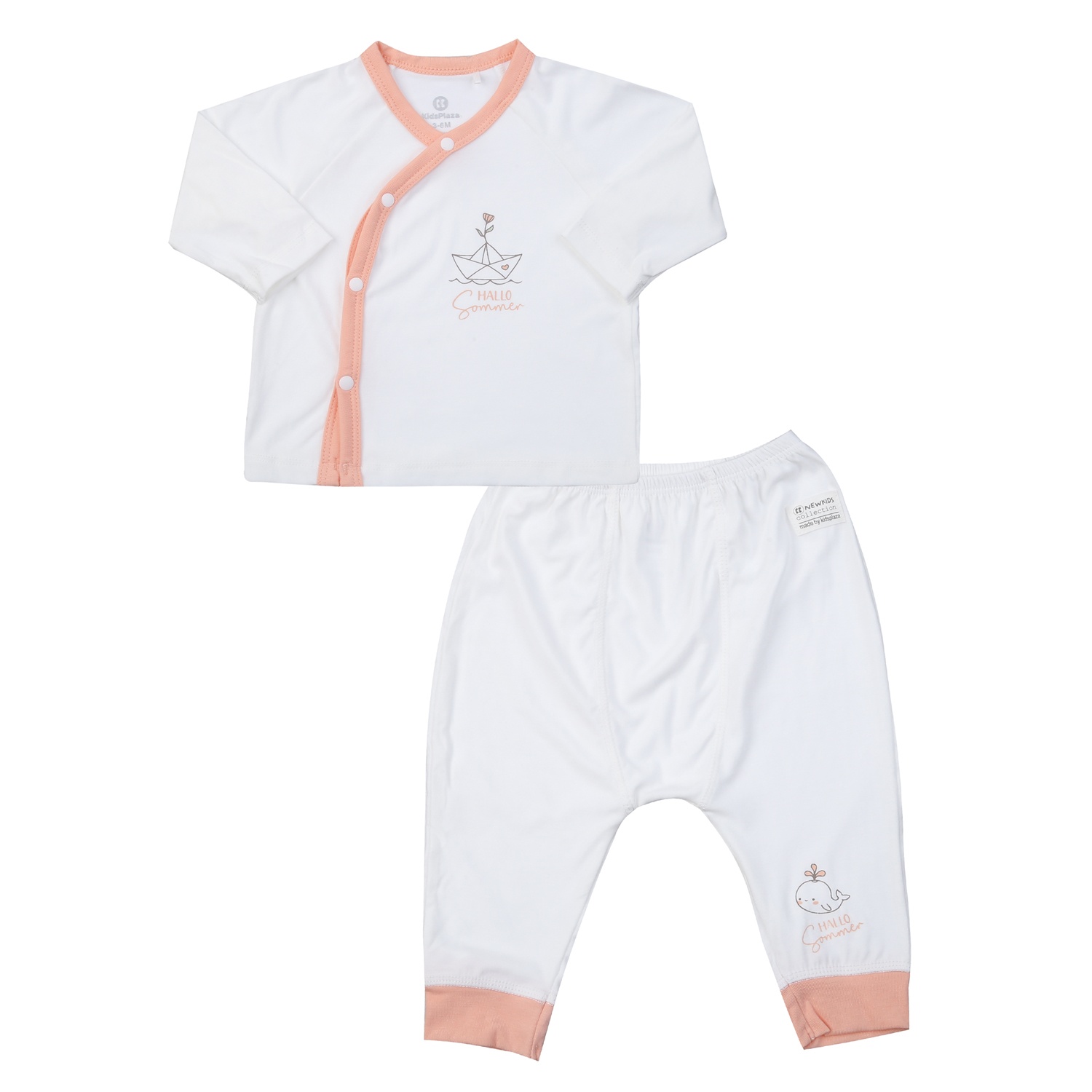 Bộ quần áo sơ sinh KidsPlaza Otis ND25H (Trắng) hình 1