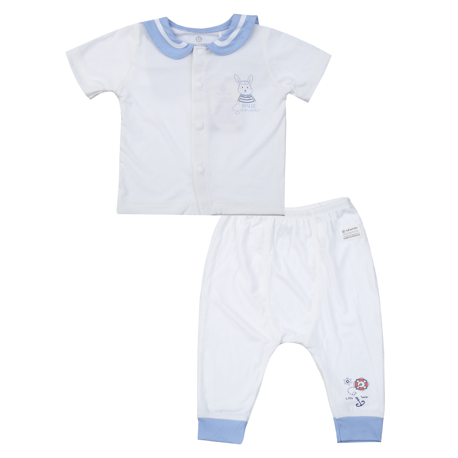 Bộ quần áo bé trai KidsPlaza Otis ND25H (Trắng) hình 1