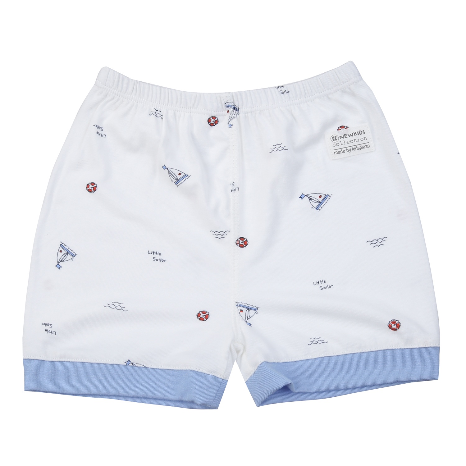 Bộ quần áo cộc cài chéo KidsPlaza Otis ND25H (Trắng) hình 5