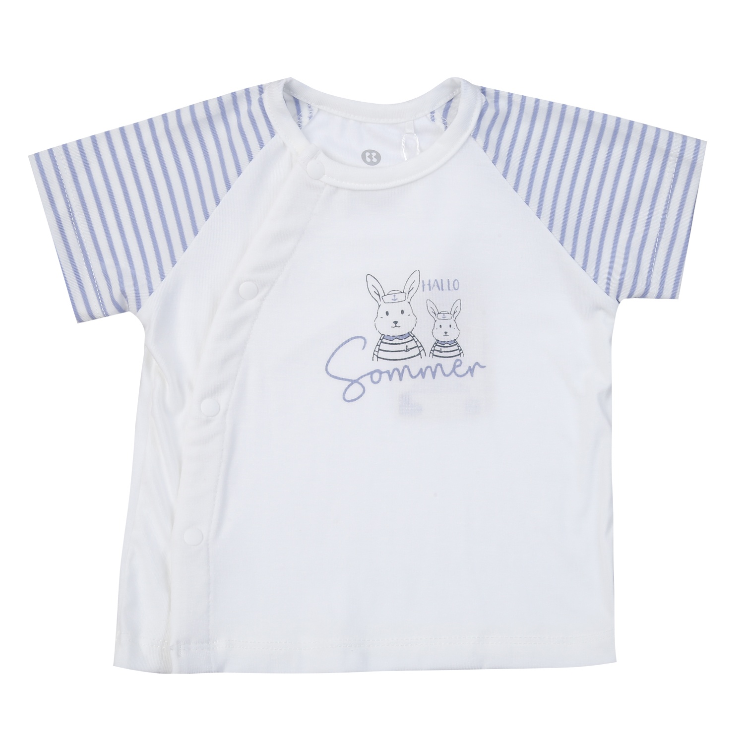 Bộ quần áo cộc KidsPlaza in thỏ ND25H (Trắng) hình 2