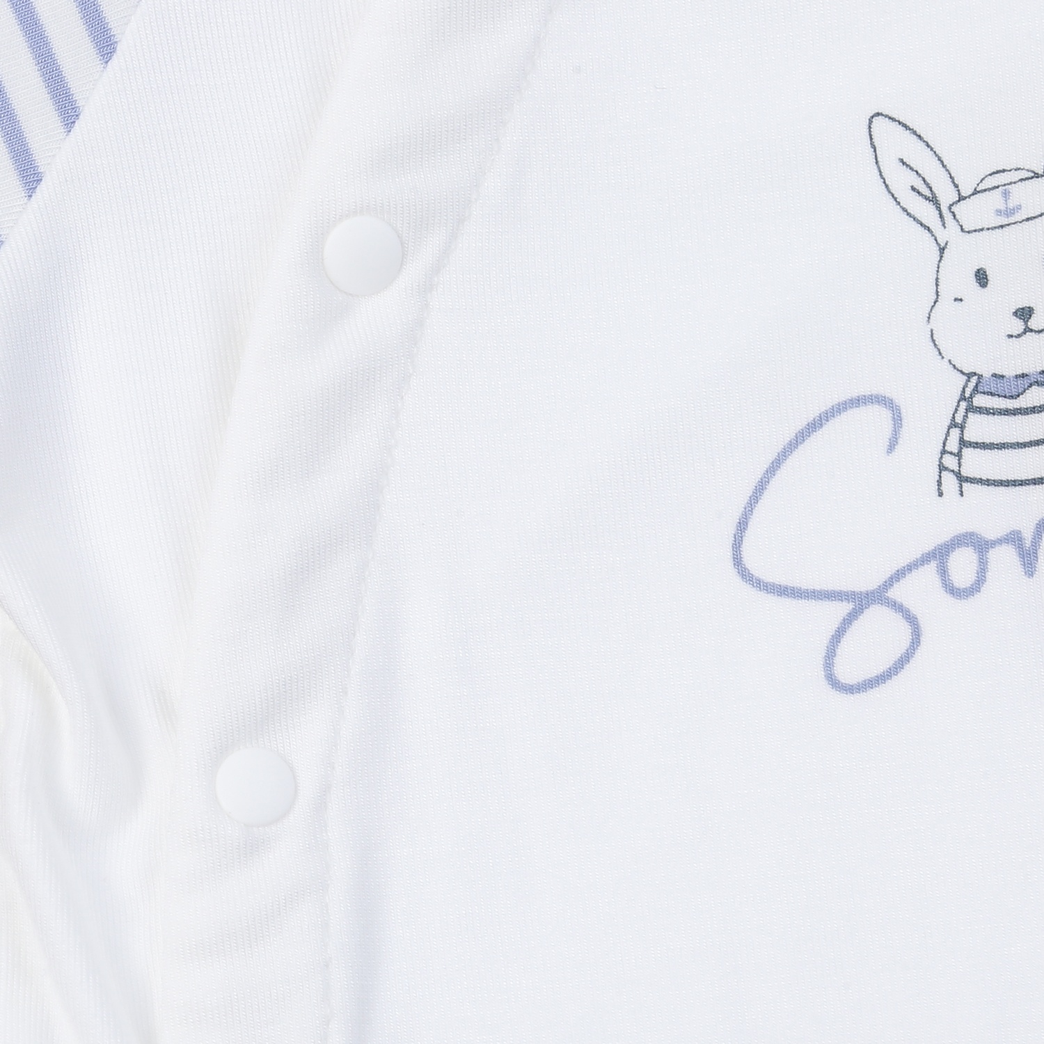 Bộ quần áo cộc KidsPlaza in thỏ ND25H (Trắng) hình 4