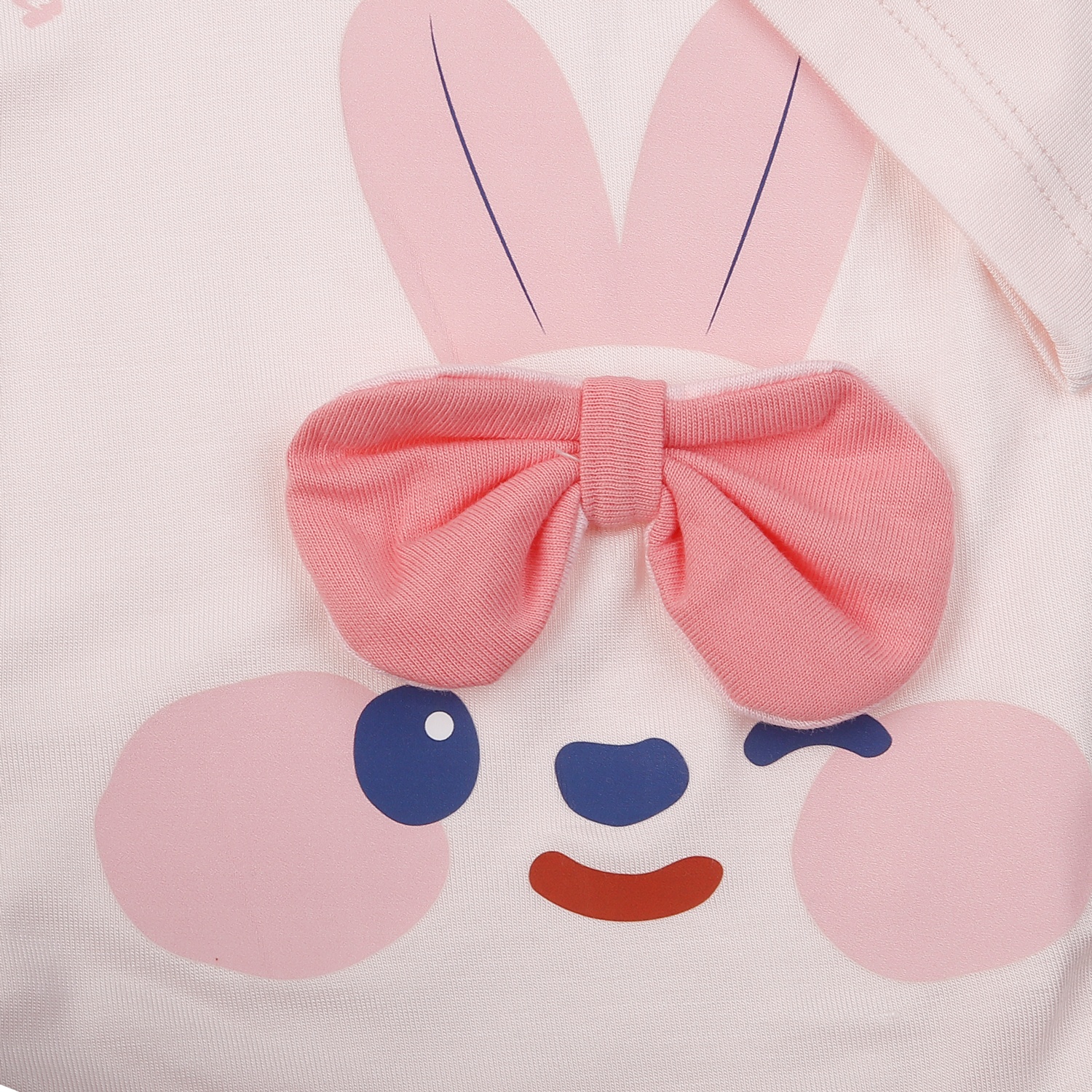 Bộ quần áo dài tay bé gái KidsPlaza in thỏ M25H (Hồng) hình 3