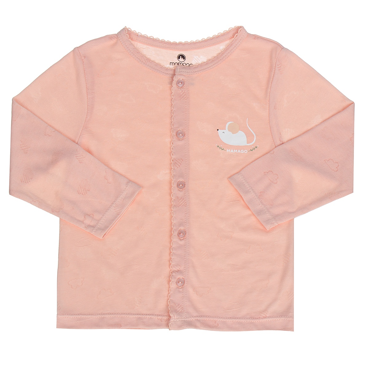 Bộ quần áo dài tay Neil cài giữa Mamago HN20H 6-9M (Cam) hình 2