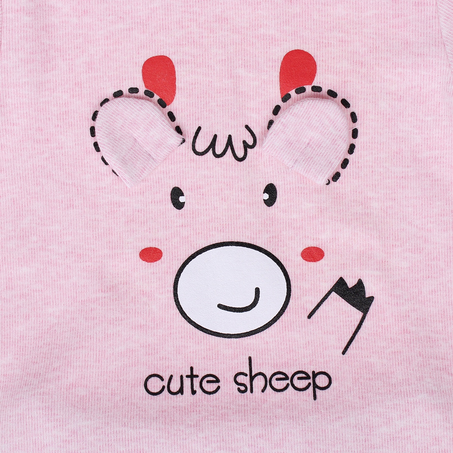 Quần áo sơ sinh Mamago in hình chú cừu 2 tai (hồng) hình 4