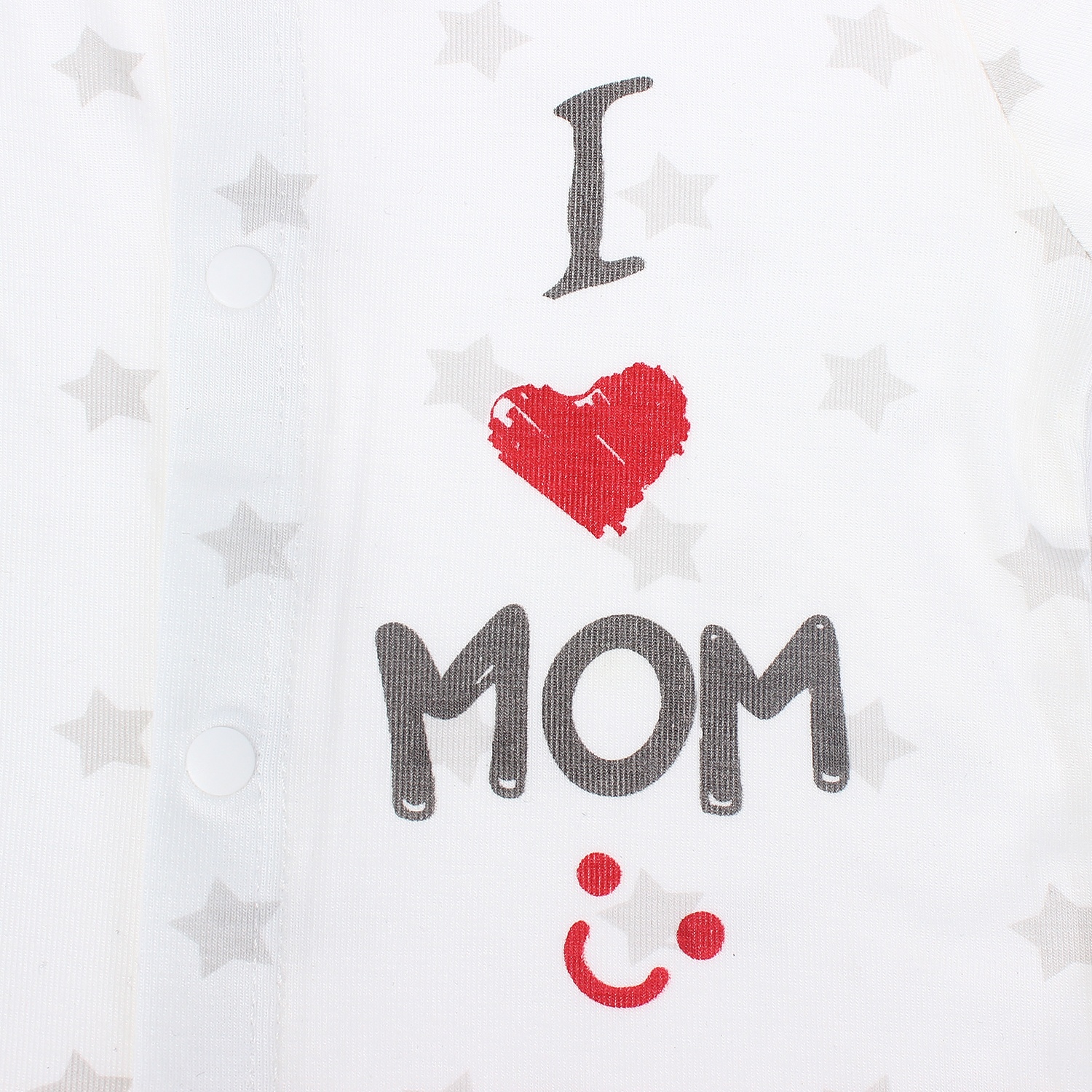 Bộ quần áo sơ sinh Otis cài giữa in sao KidsPlaza ND21H (Trắng) hình 5