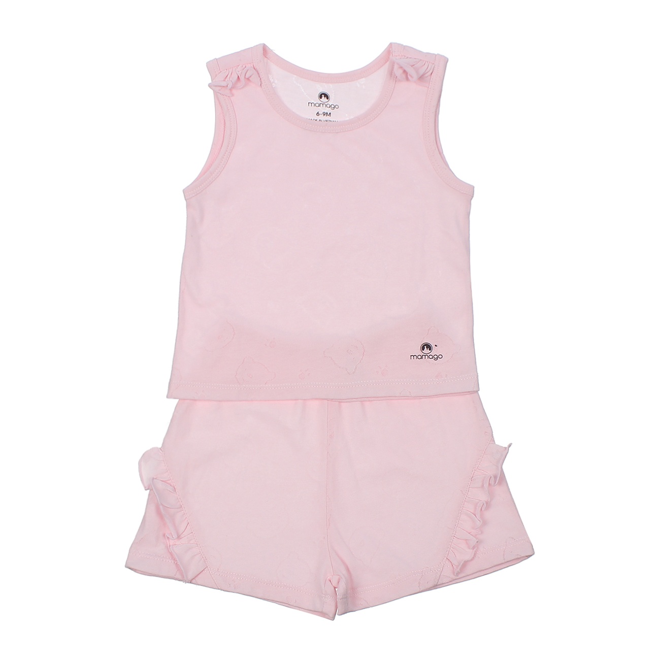 Bộ sơ sinh ba lỗ Neil Mamago HN20H (Hồng) 18-24M hình 1