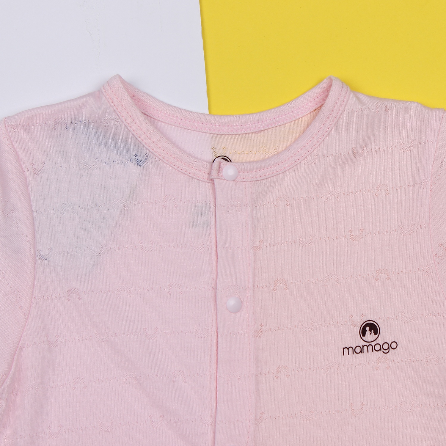 Body cho bé tay ngắn Doris Mamago HN19 (Hồng) chất liệu an toàn Body cho bé tay ngắn Doris Mamago HN19 (Hồng) hình 2