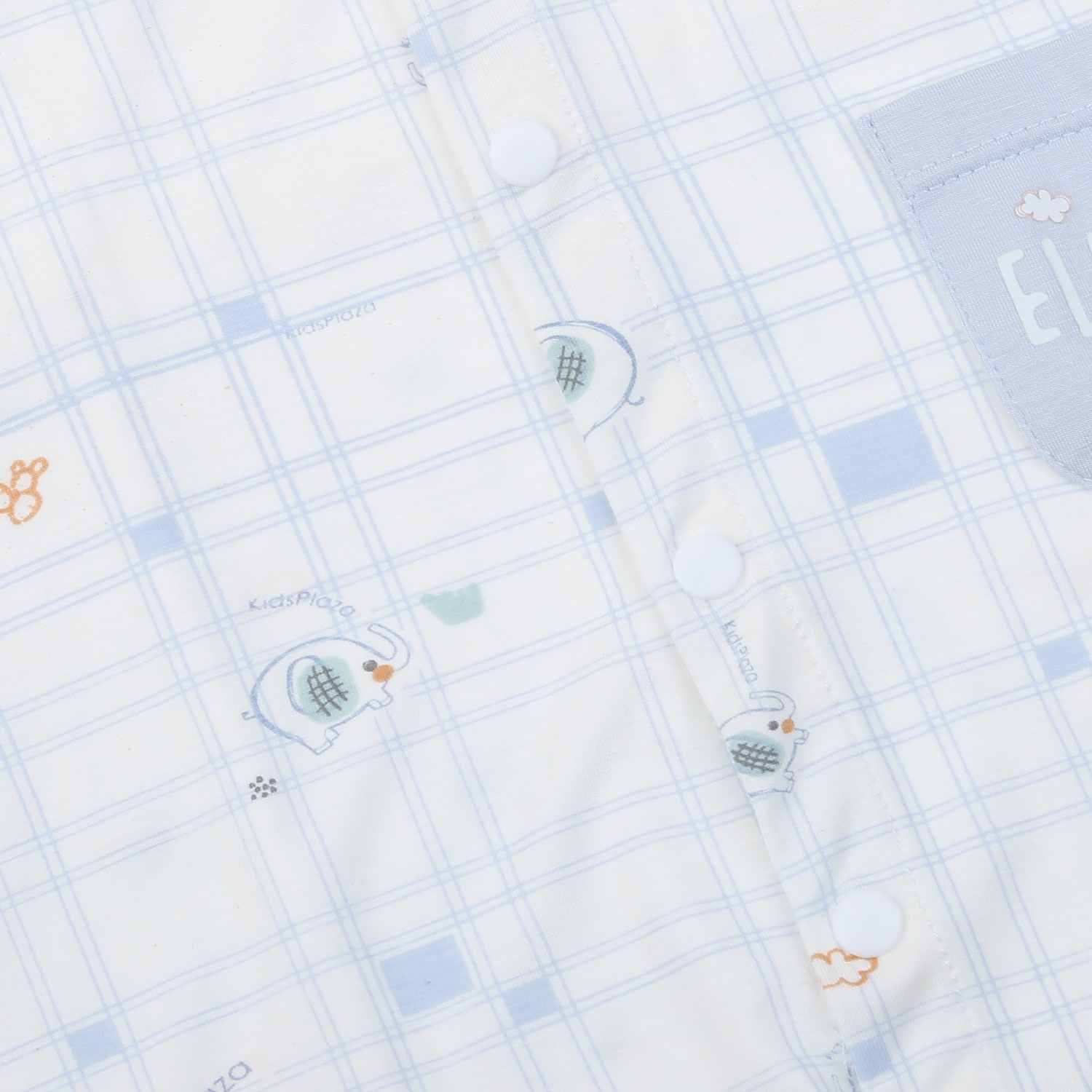 Body cộc bé trai KidsPlaza in ELEPHANT HN25H (Trắng) hình 2