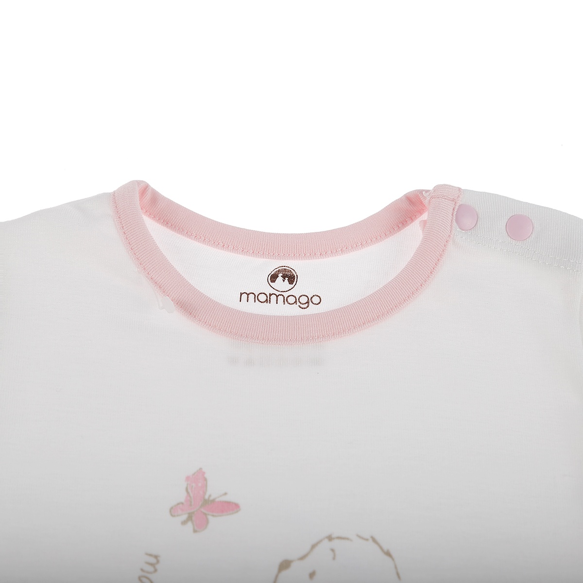 Body cộc tay cho bé Otis Mamago ND20H (Hồng) 6-9M hình 2