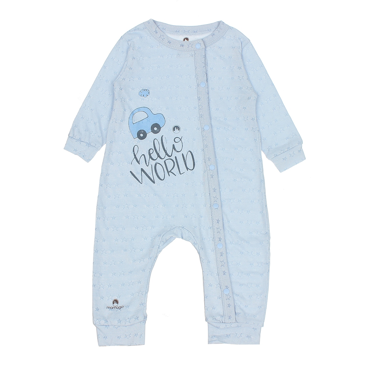 Body dài tay cho bé trai Mamago Twikle Star 3-6M ND20H (Xanh) hình 1