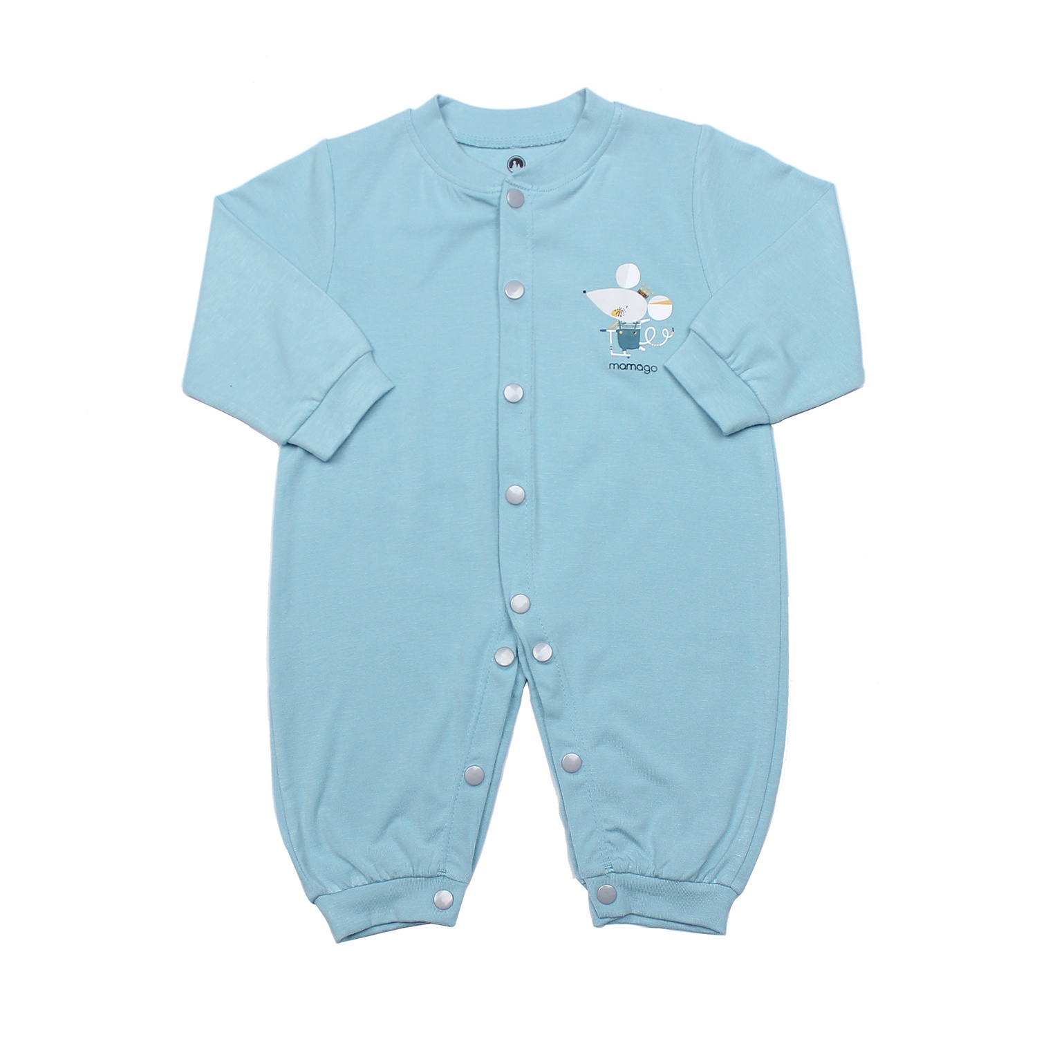 Body sơ sinh Otis dài Mamago HN19T (Xanh) hình 2