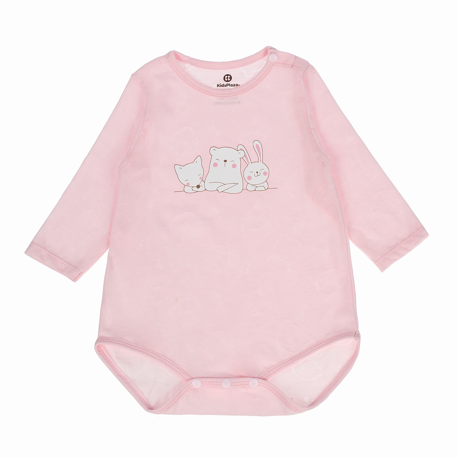 Body suit dài tay bé gái Kidsplaza neil gấu HN20T (Hồng) hình 1
